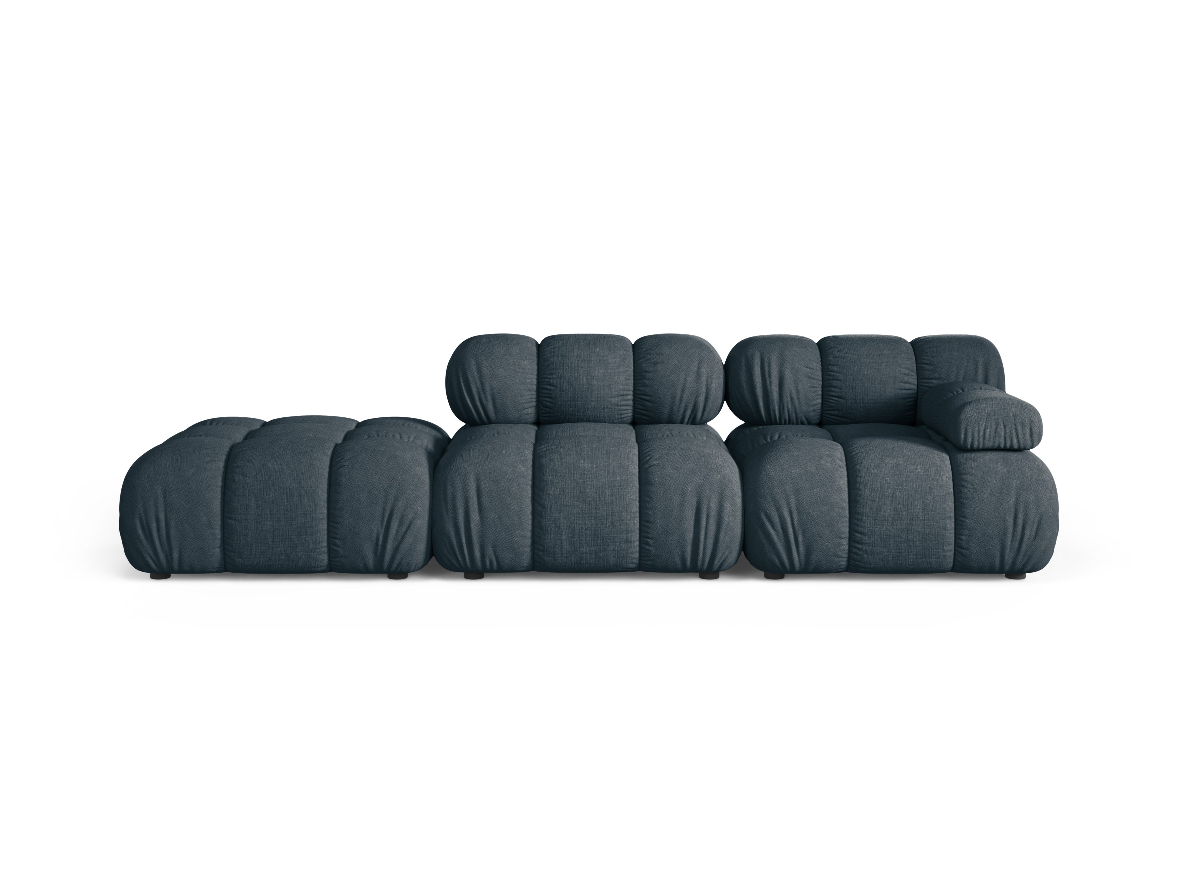Sofa modułowa otwarta lewostronna BELLIS niebieski petrol