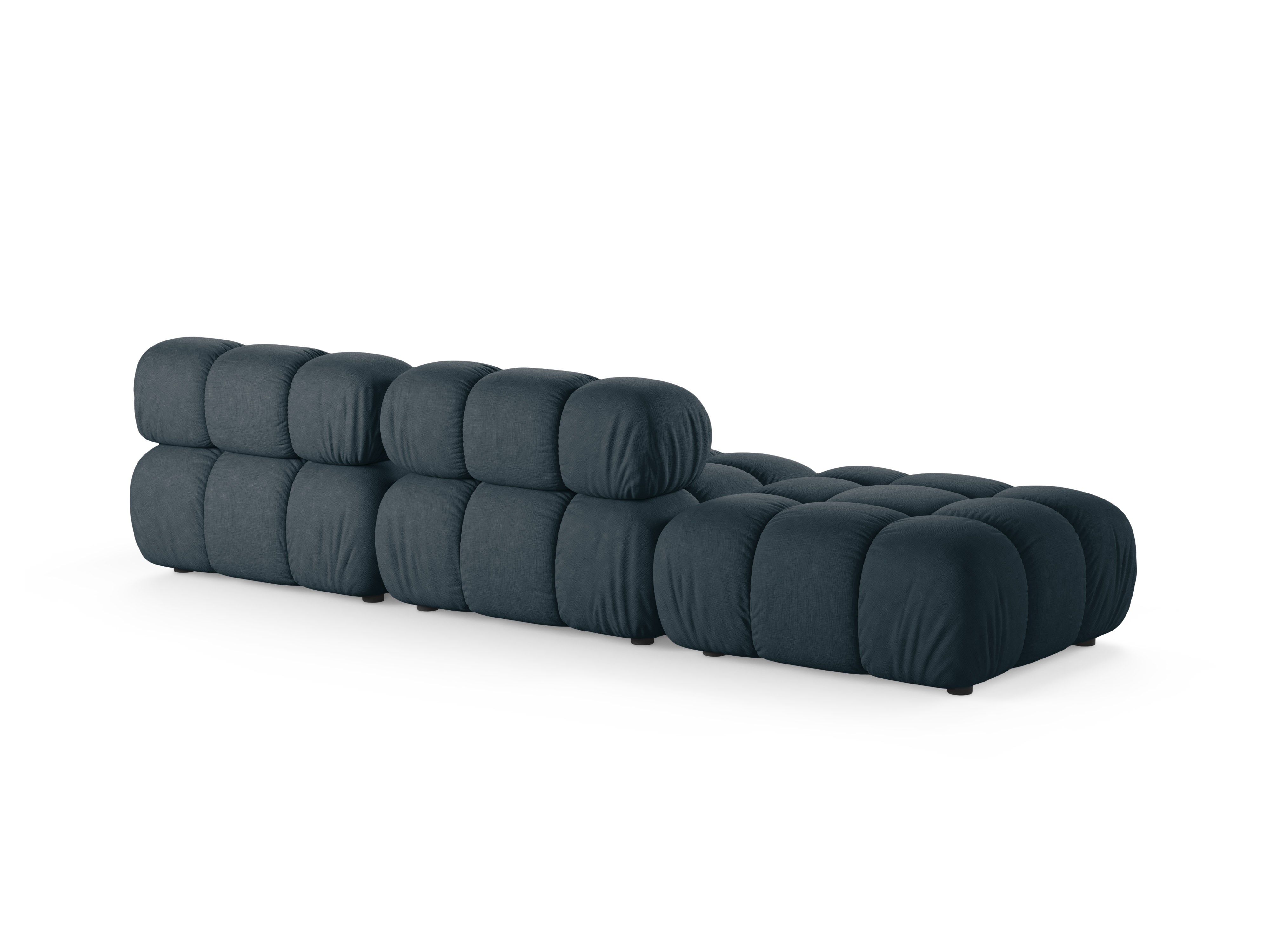 Sofa modułowa otwarta lewostronna BELLIS niebieski petrol