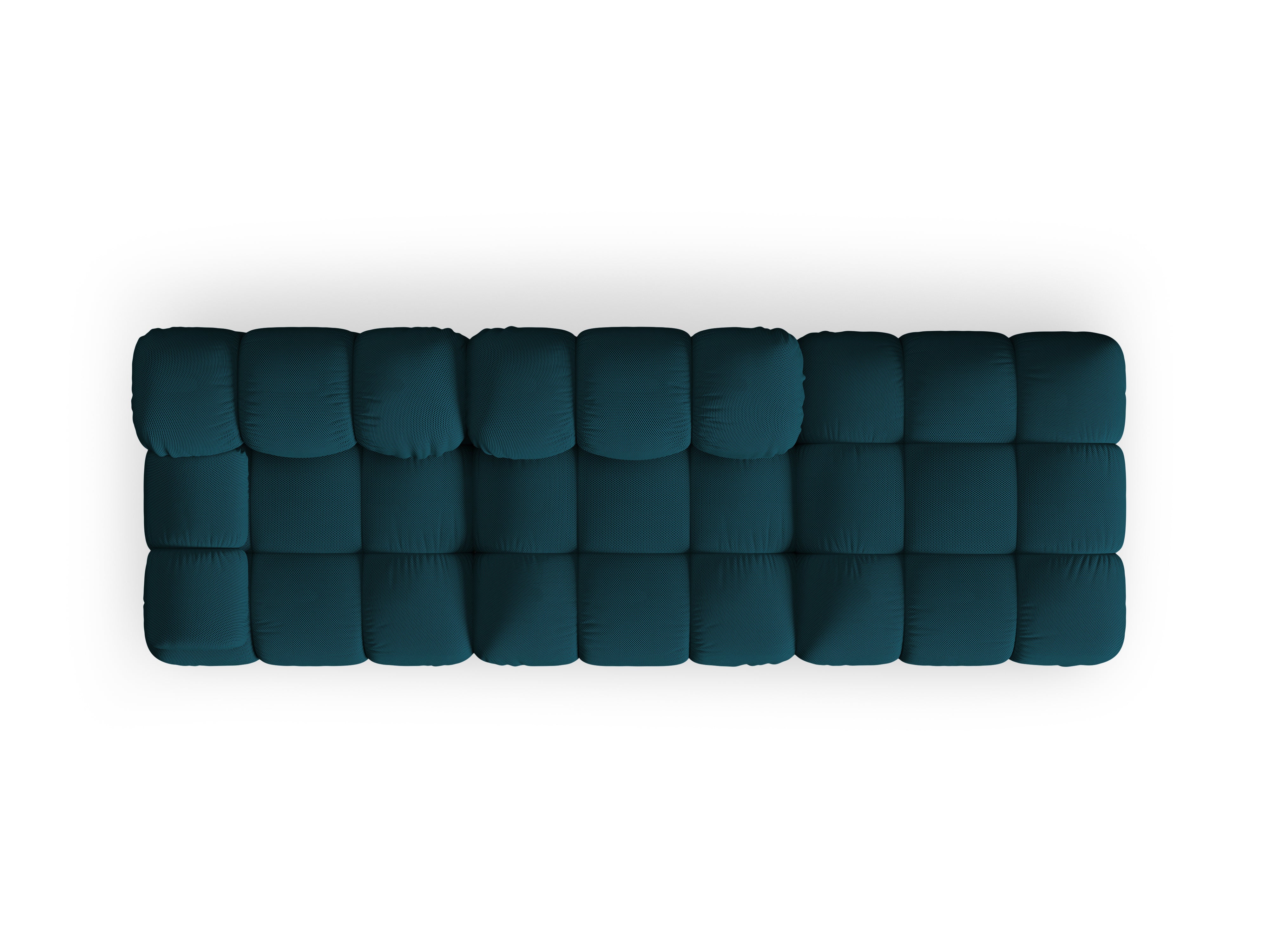 Sofa modułowa otwarta prawostronna BELLIS morska tkanina 3D