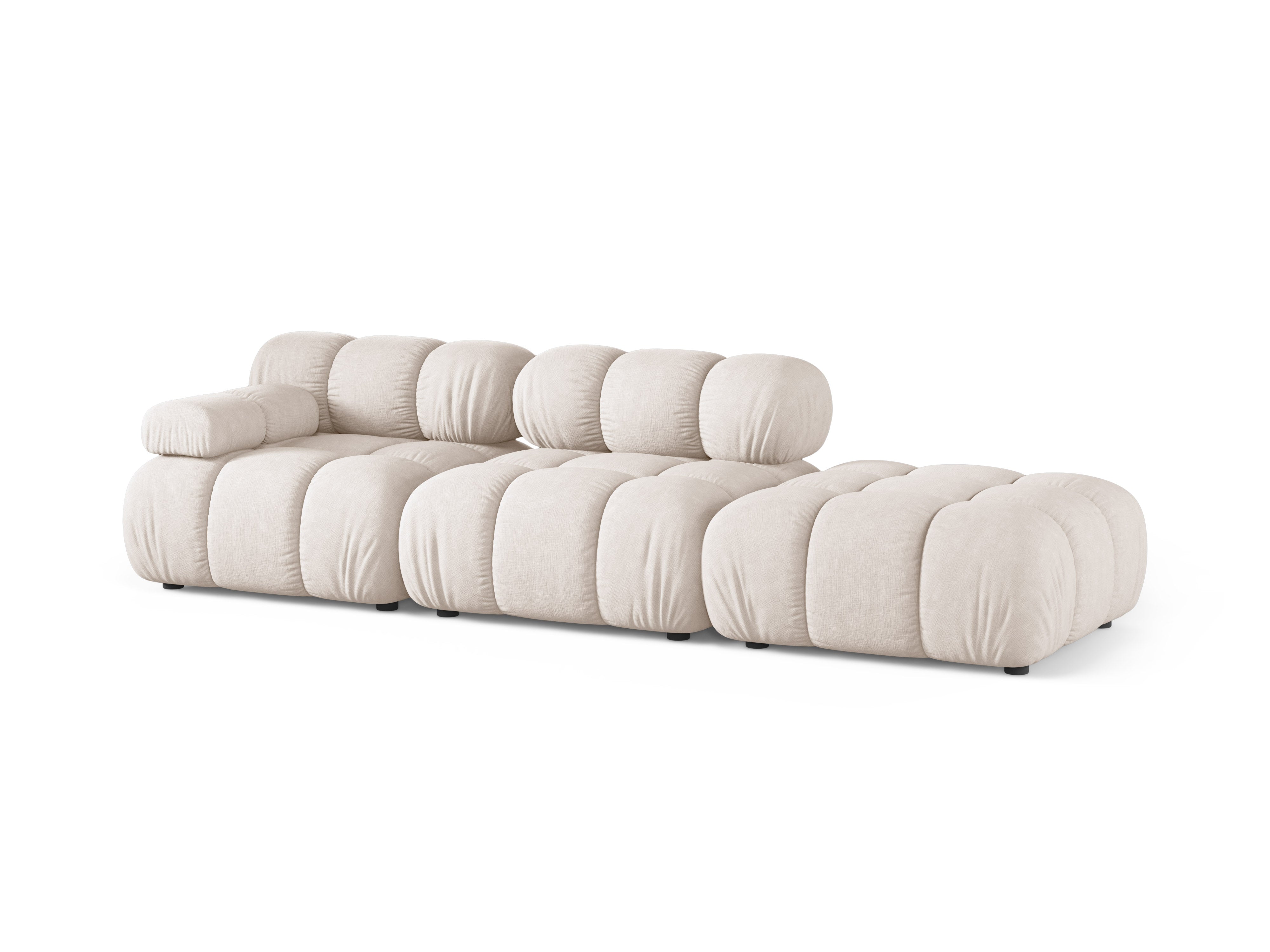 Sofa modułowa otwarta prawostronna BELLIS beżowy