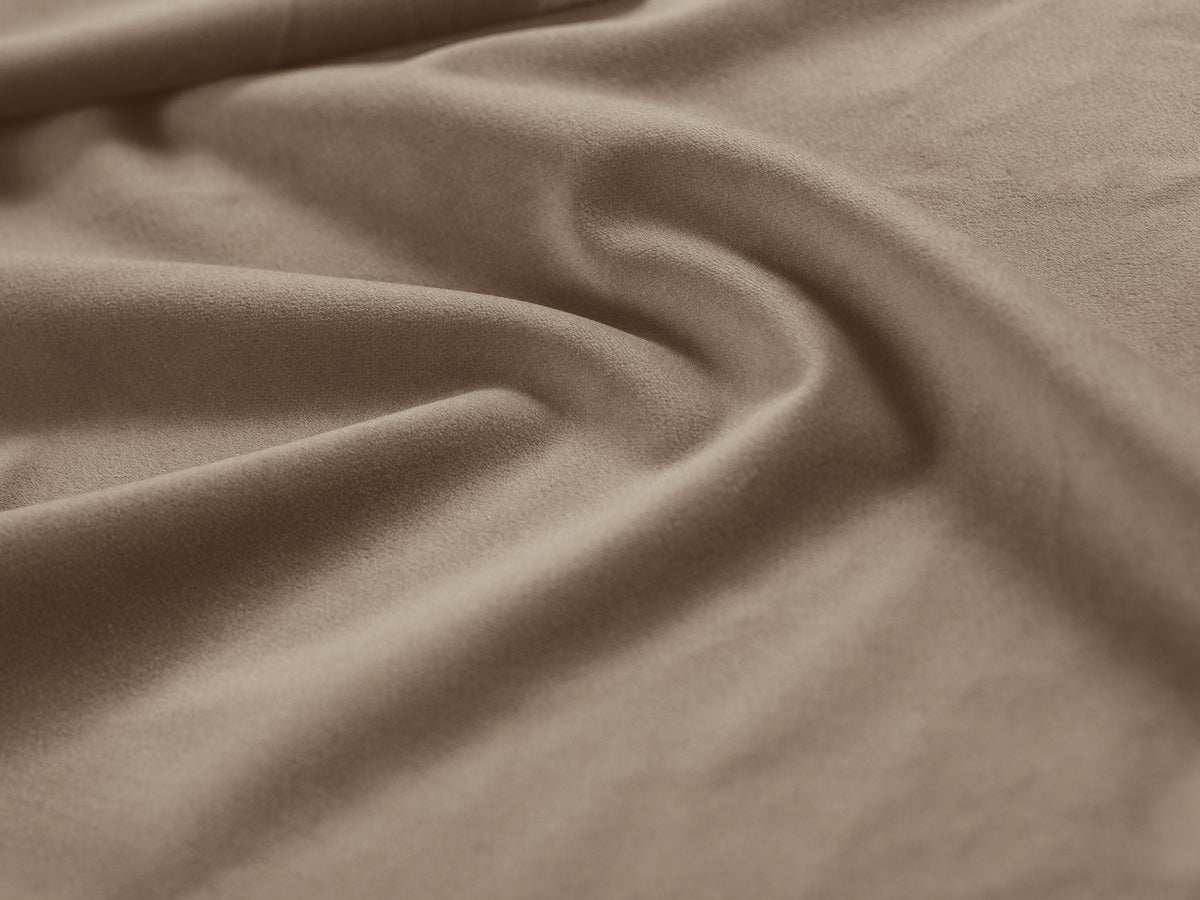 Sofa modułowa aksamitna otwarta lewostronna BELLIS cappuccino