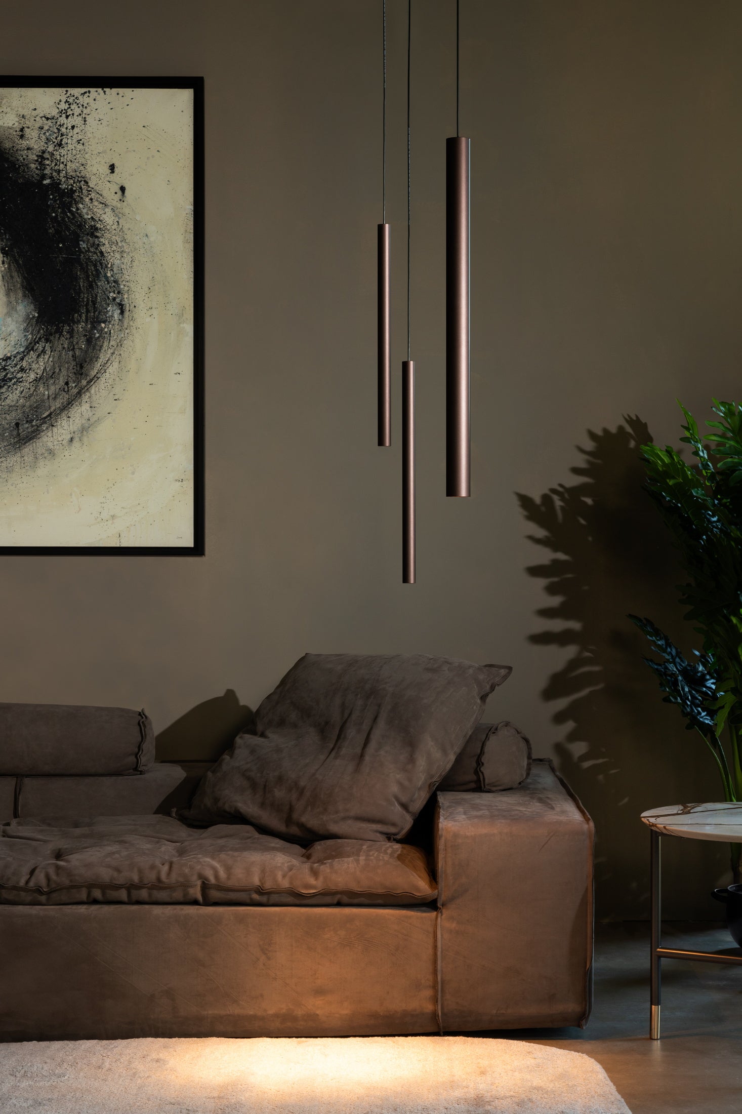 Lampa wisząca KOKO UNO matowy brązowy