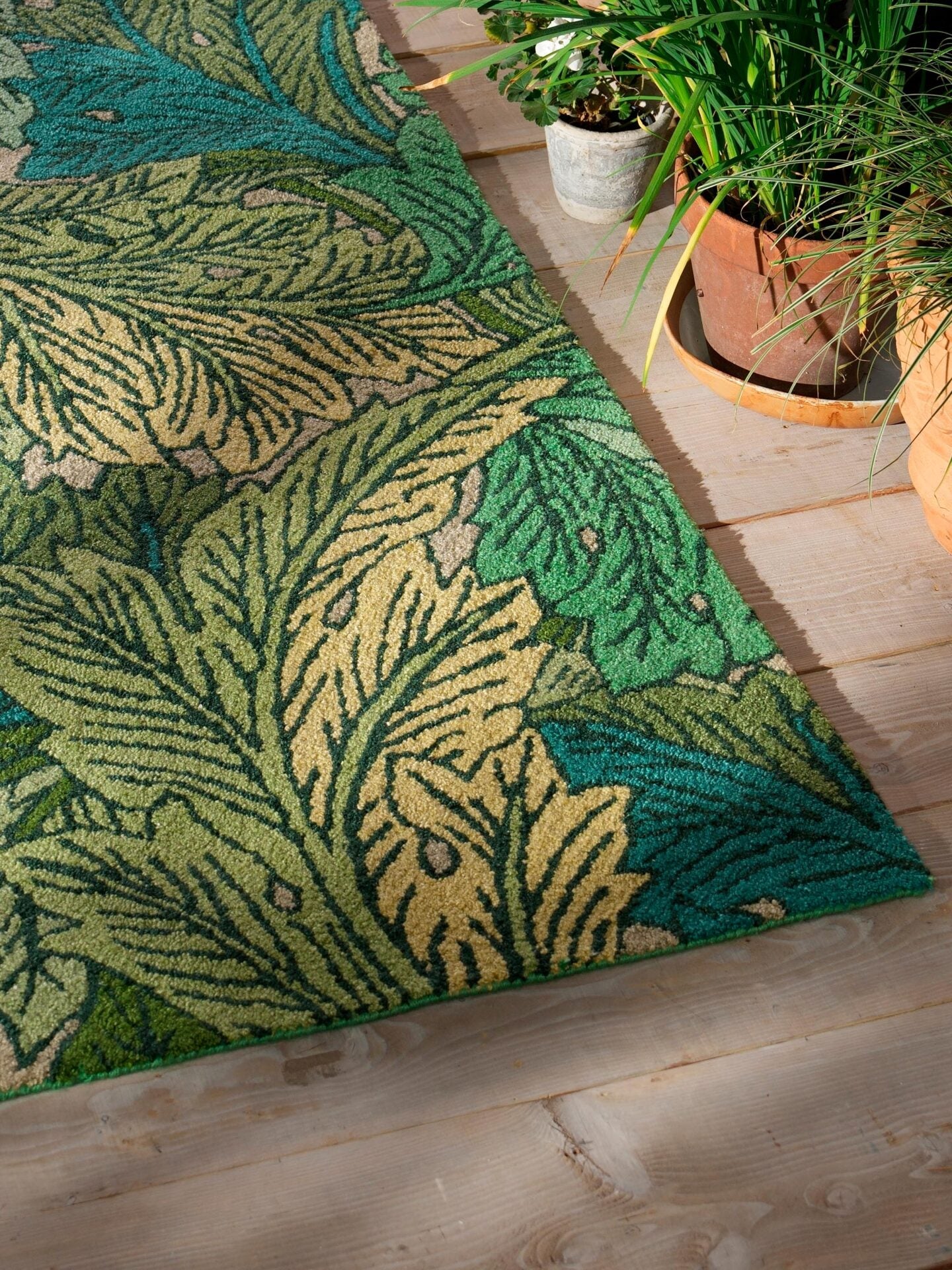 Outdoor-Teppich ACANTHUS NETTLE SKY BLUE grün 