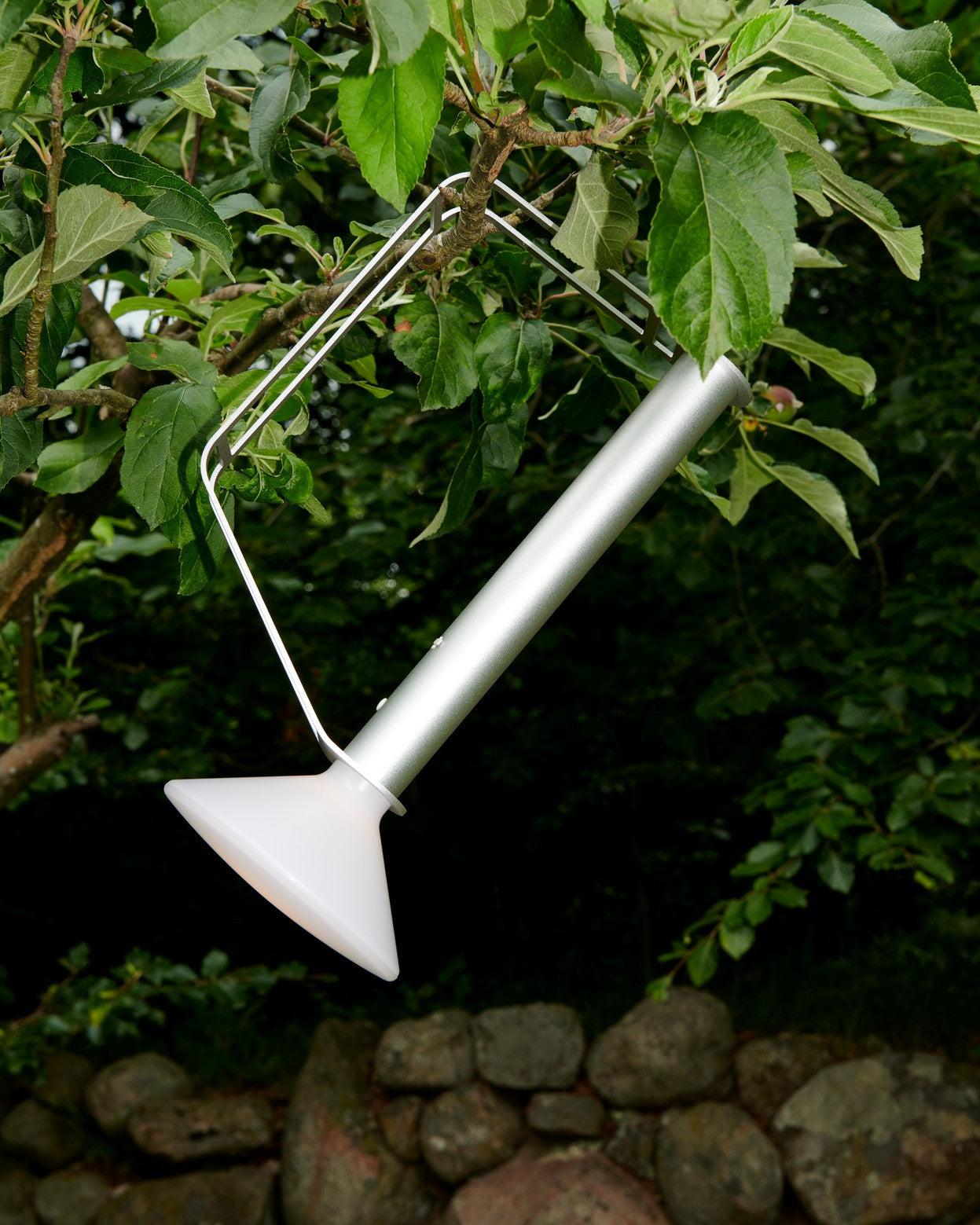Tragbare Außenlampe PITON silber