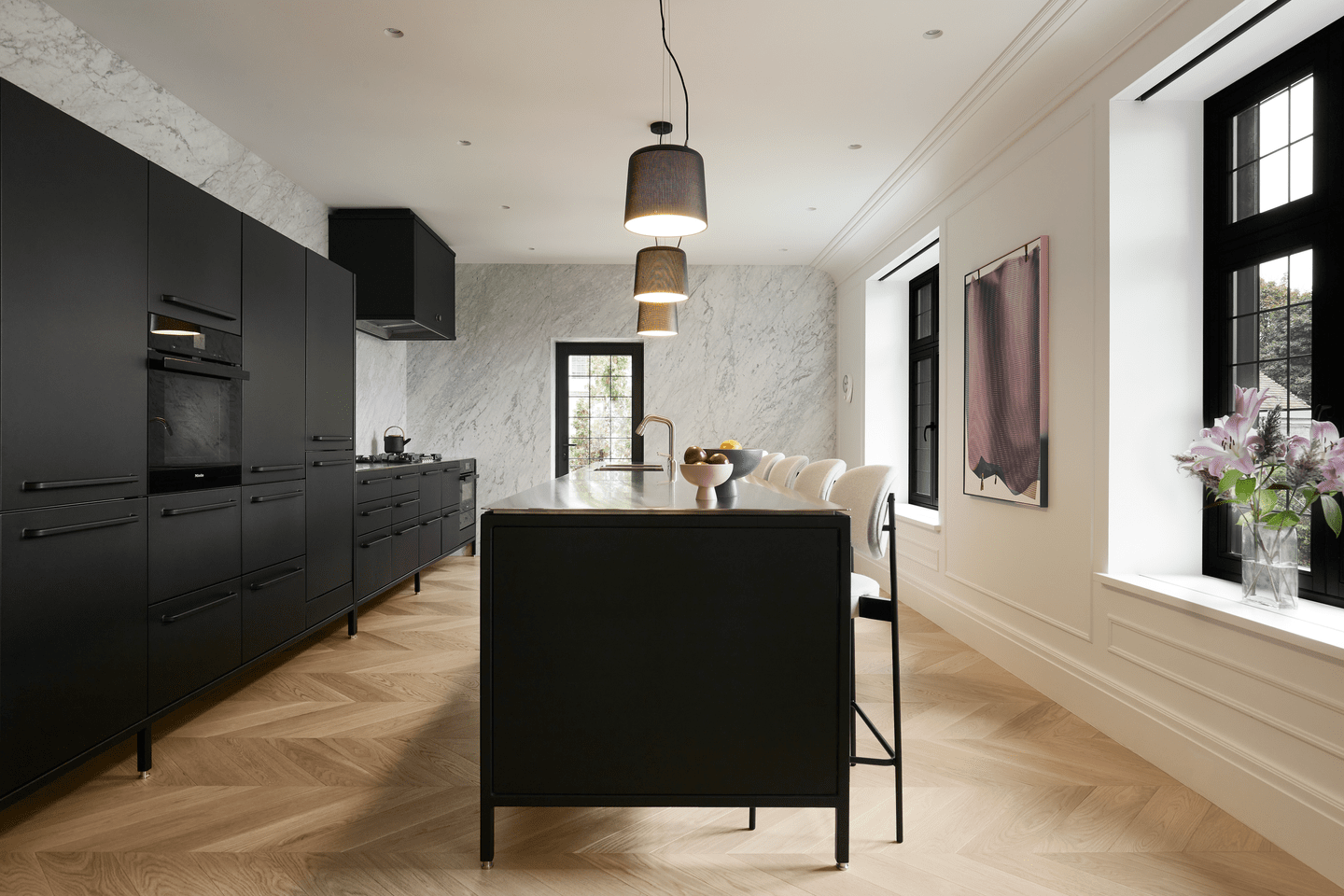 Lampa wisząca 526 czarny metal