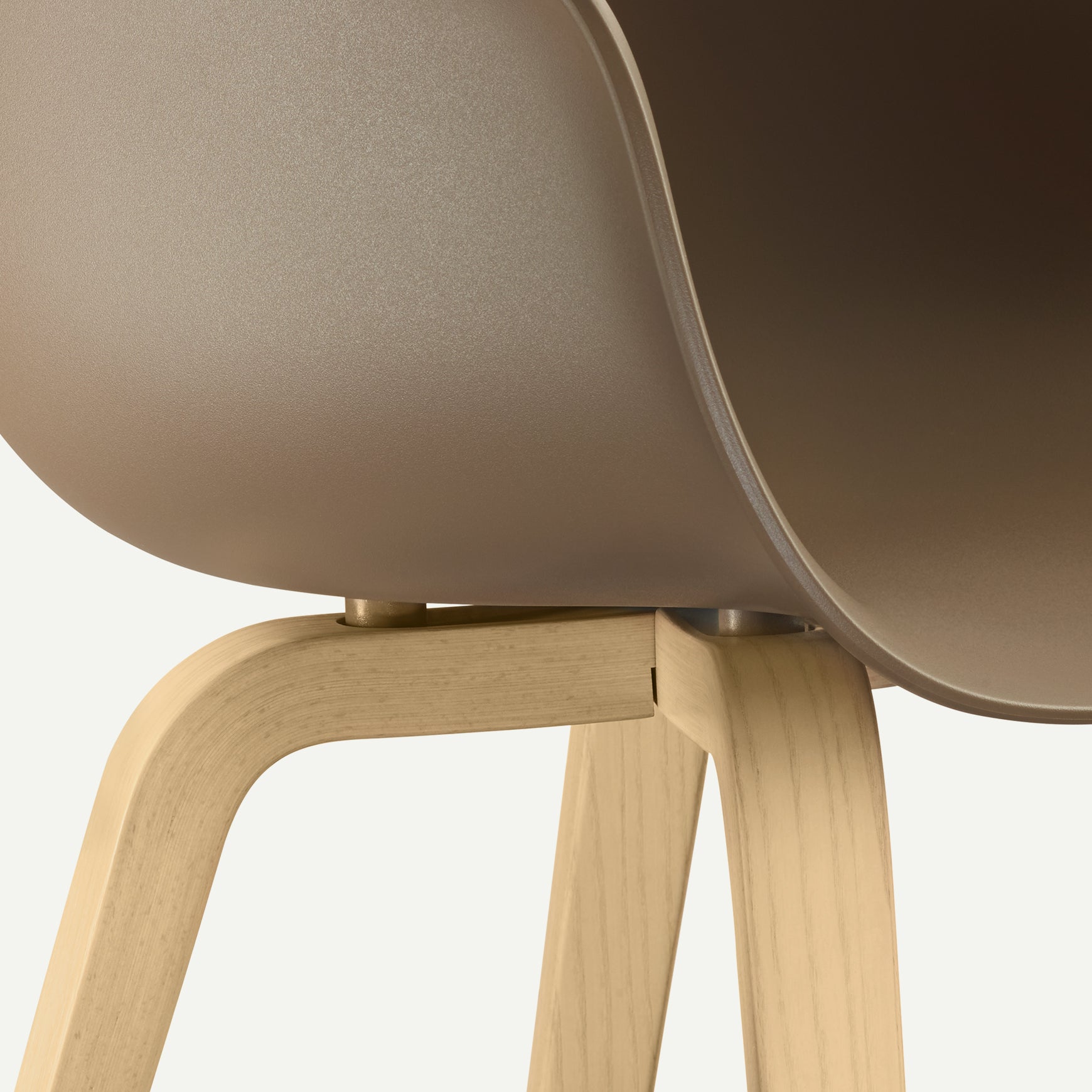 SUBSTANCE armchair in black with an ash base
