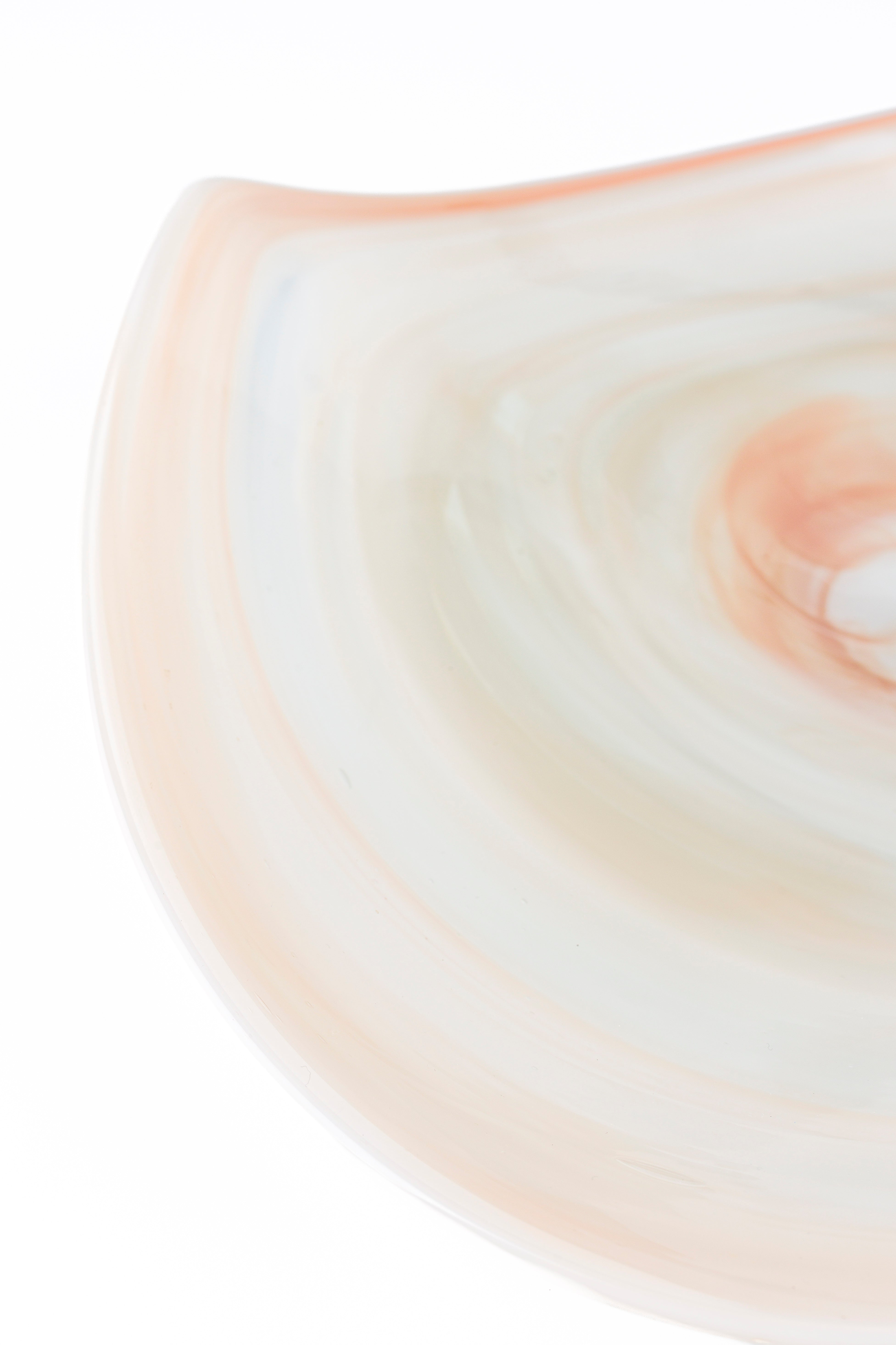 Misa szklana MARIA biały z różowym