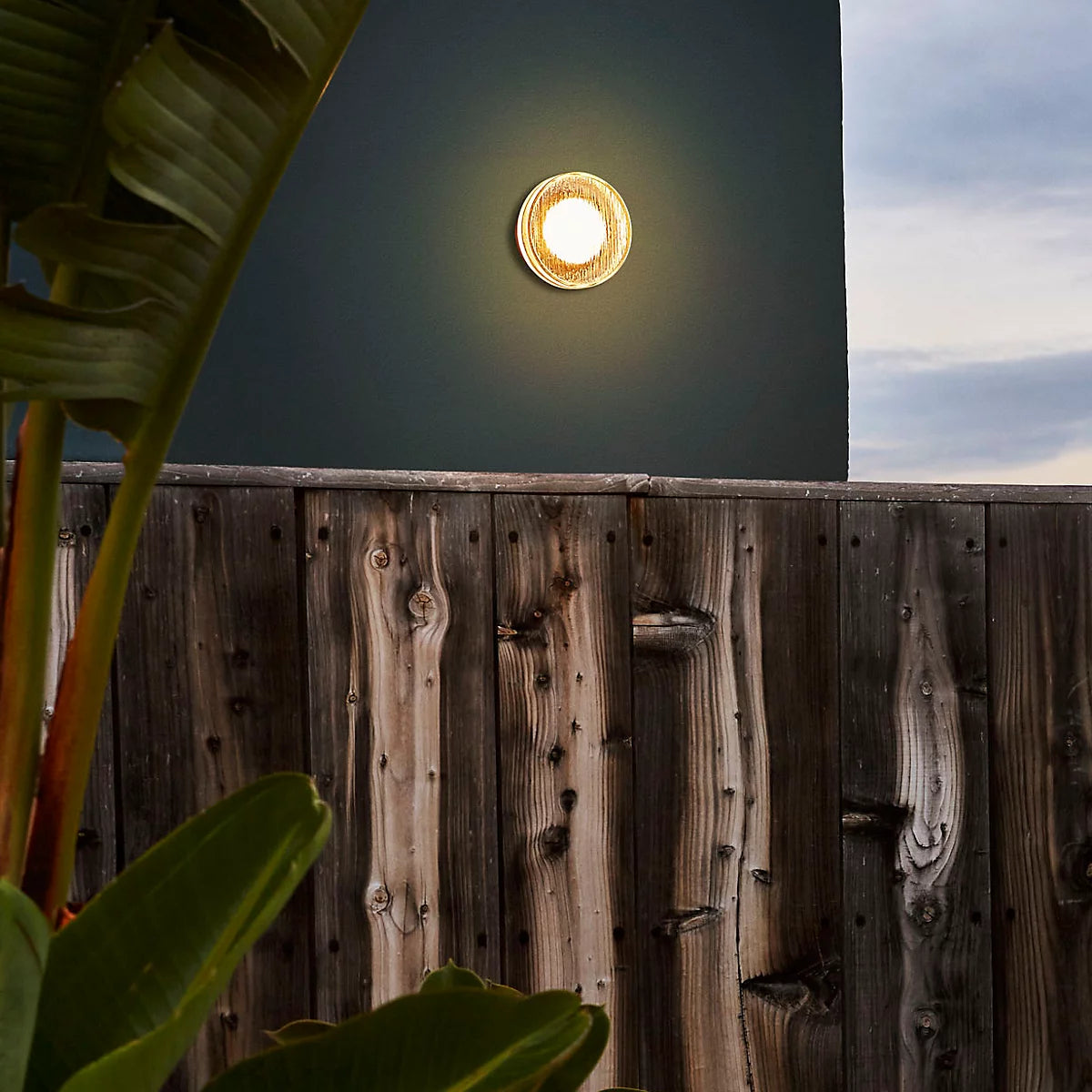 Outdoor lamp ROC black with glass