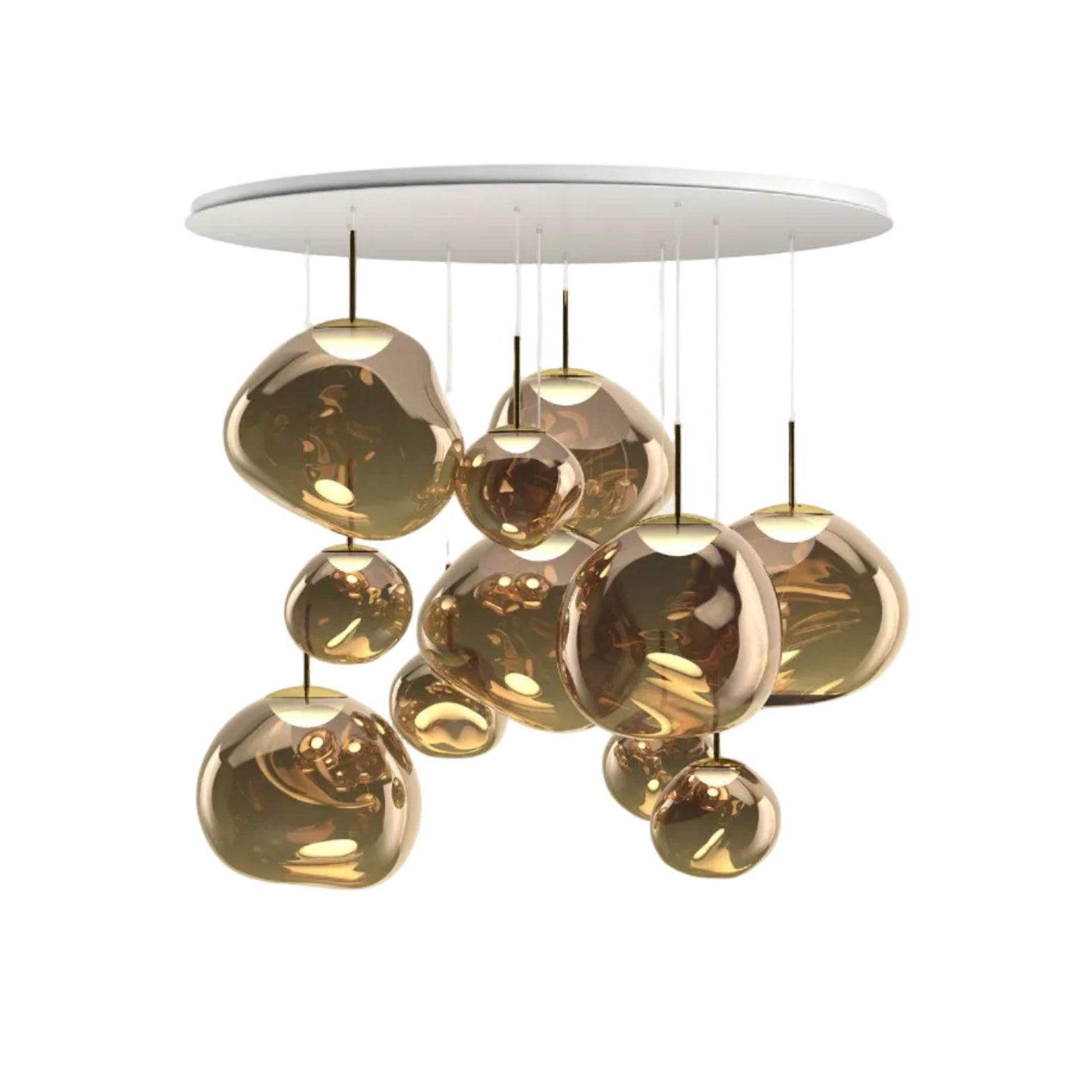 Lampa sufitowa MELT MEGA brązowy