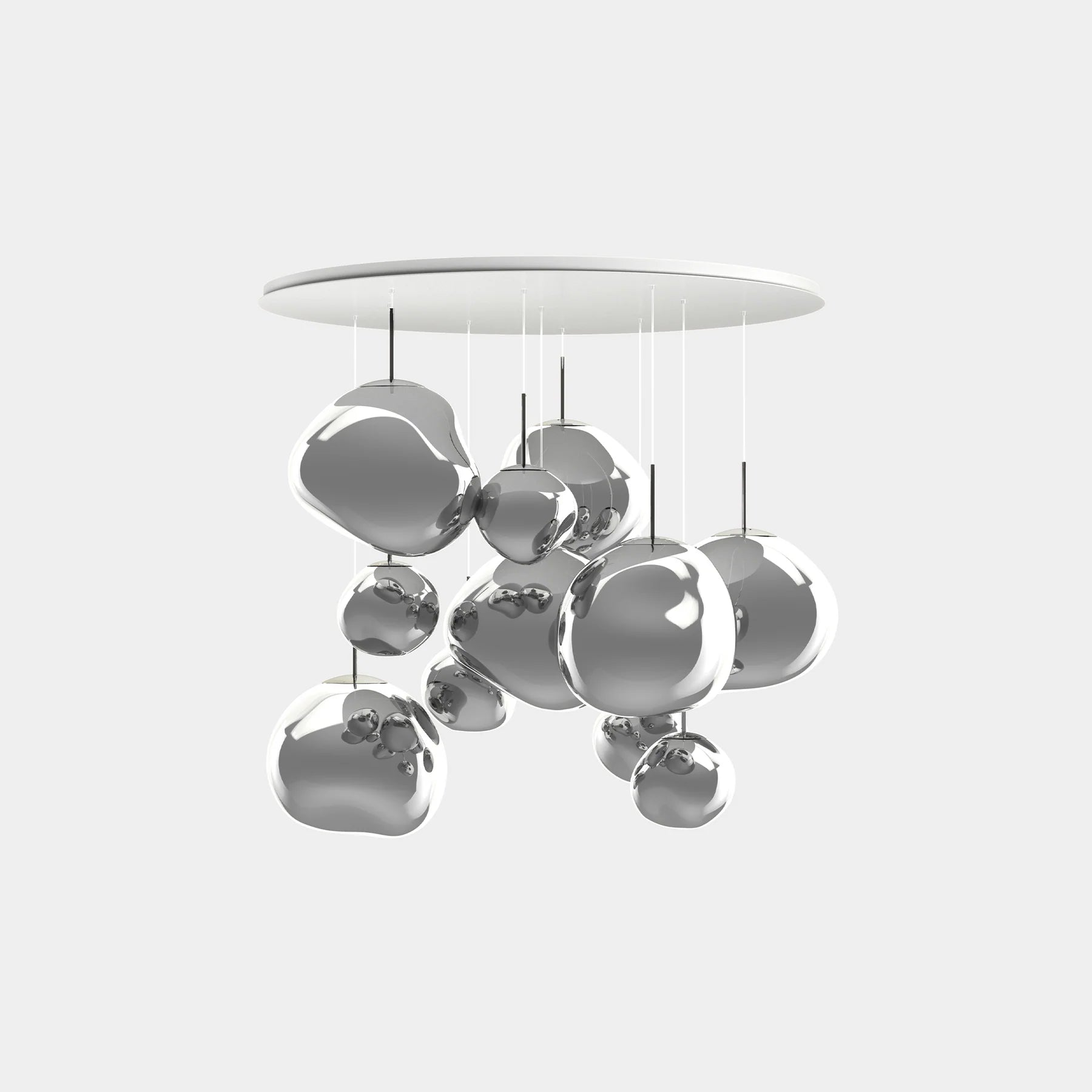 Lampa sufitowa MELT MEGA srebrny