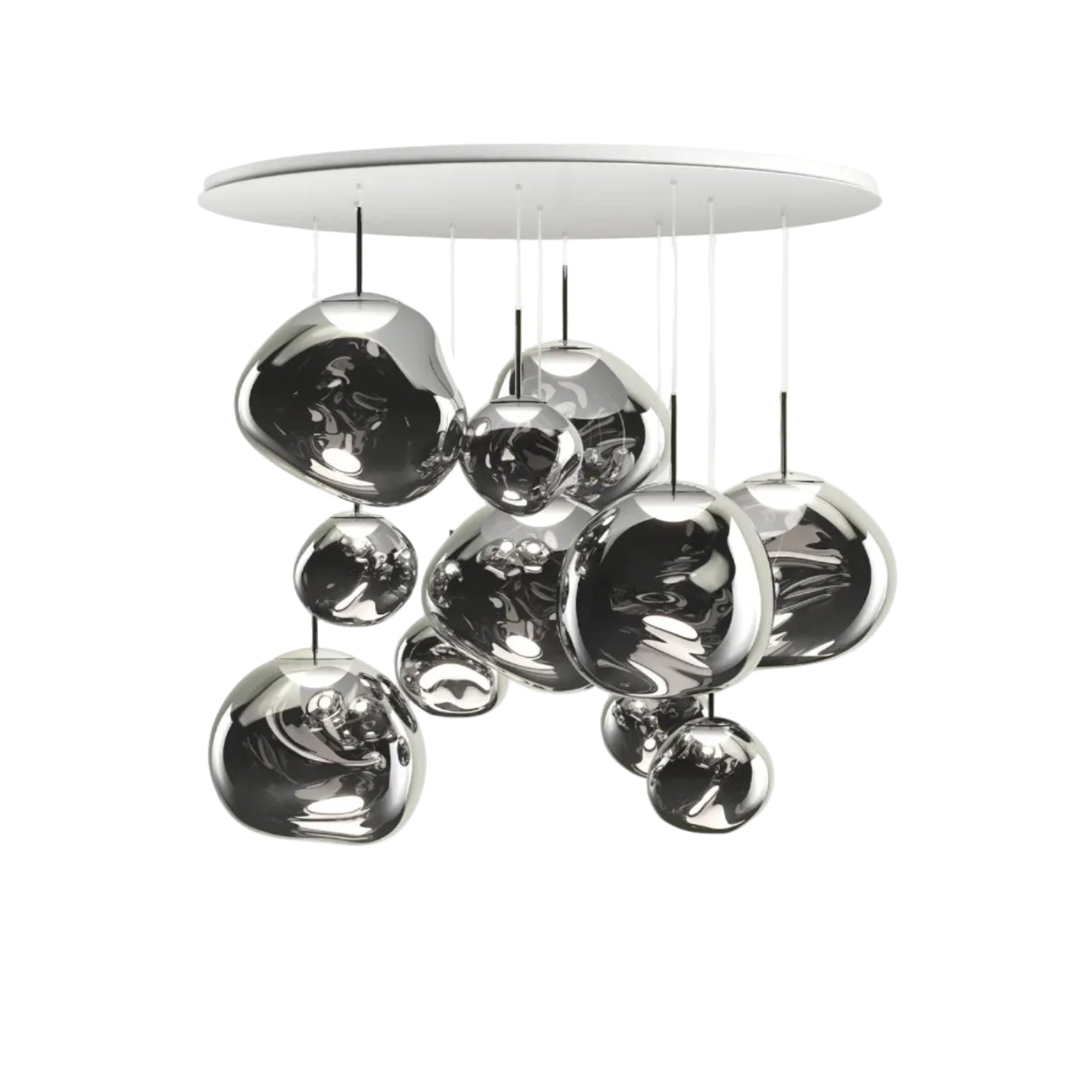 Lampa sufitowa MELT MEGA srebrny