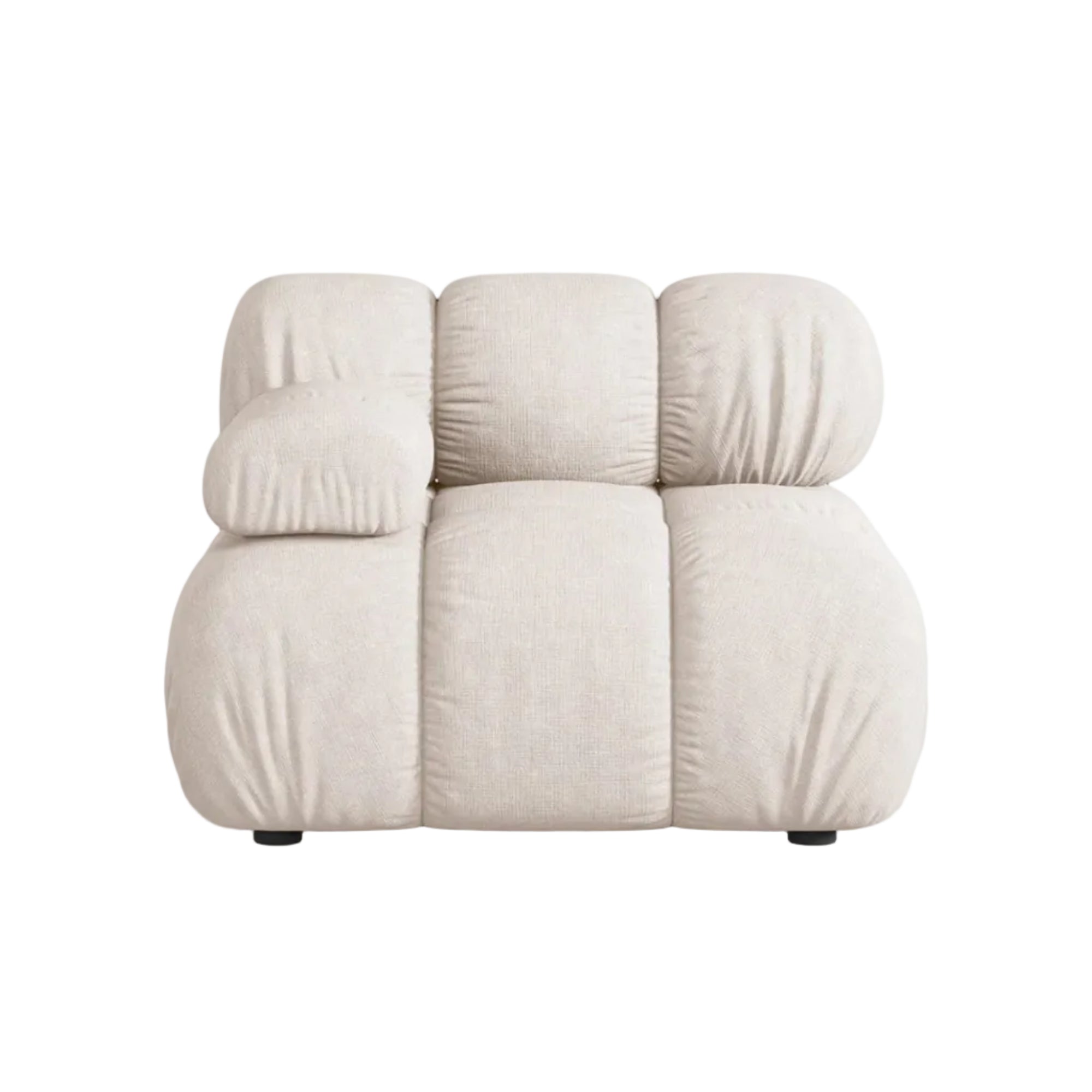 Sofa modułowa BELLIS - moduł lewostronny beżowy