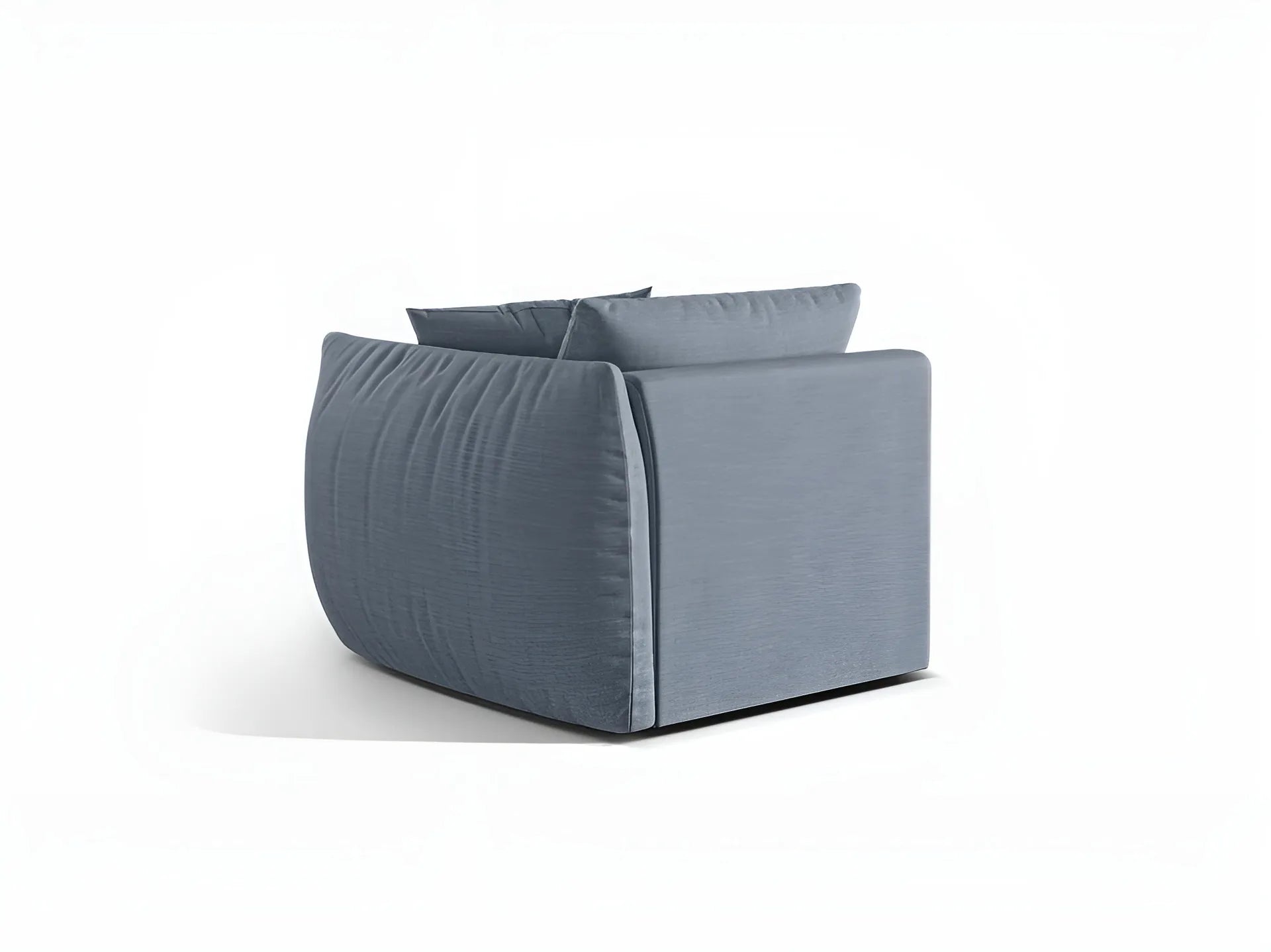 Sofa modułowa CHRIS - element prawostronny jasnoniebieski szenil