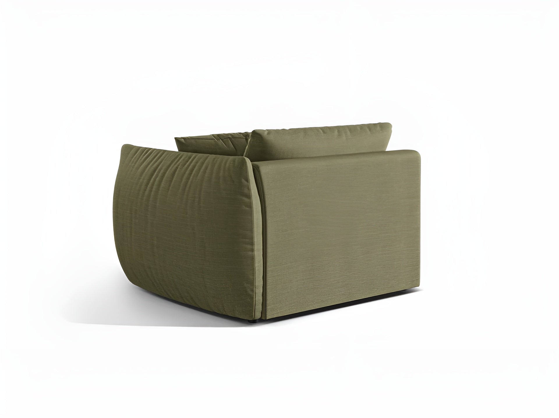 Sofa modułowa CHRIS - element szeroki prawostronny zielony szenil