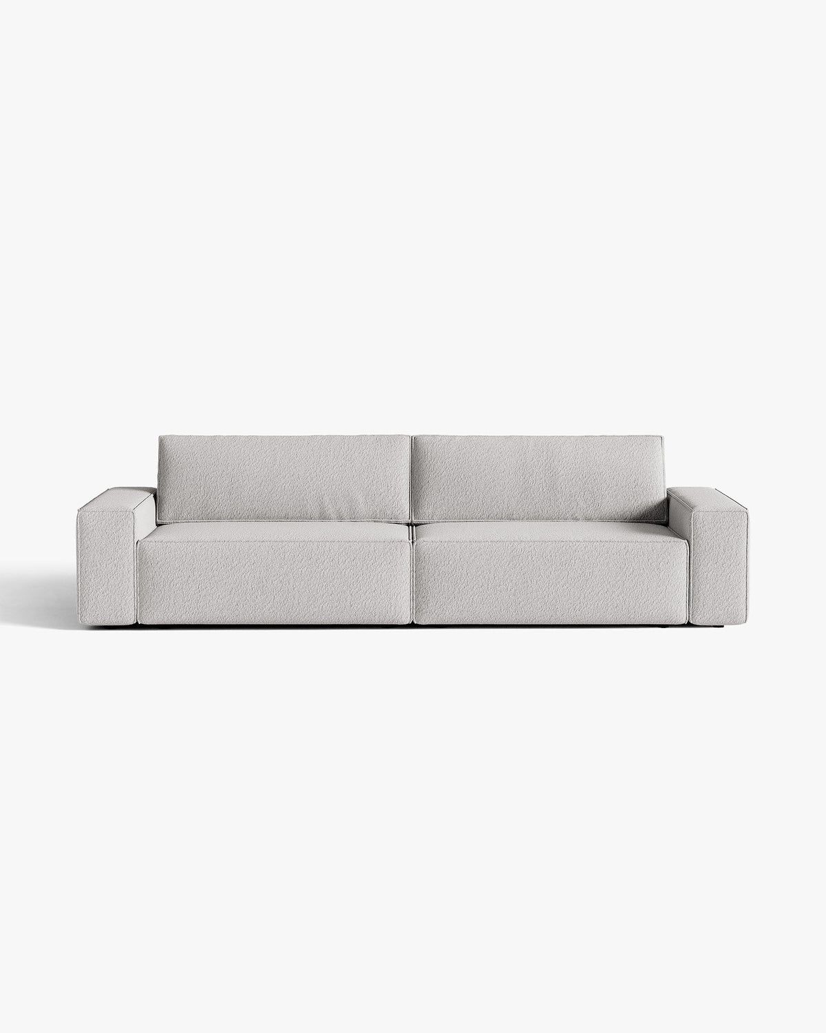 Sofa 3-osobowa z funkcją spania JODIE szary boucle