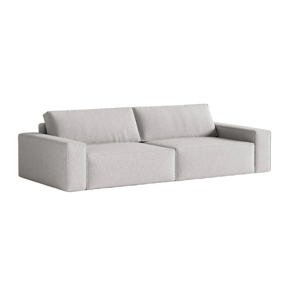 Sofa 3-osobowa z funkcją spania JODIE szary boucle