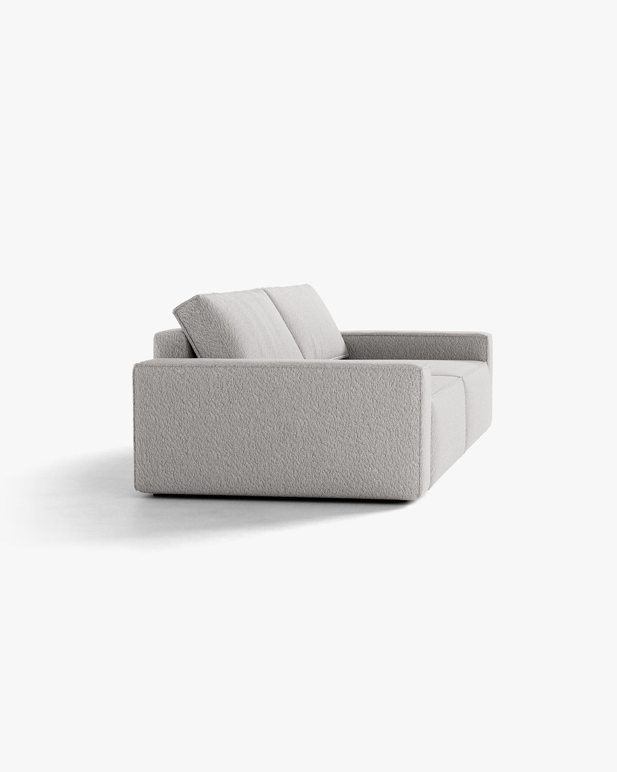 Sofa 3-osobowa z funkcją spania JODIE szary boucle