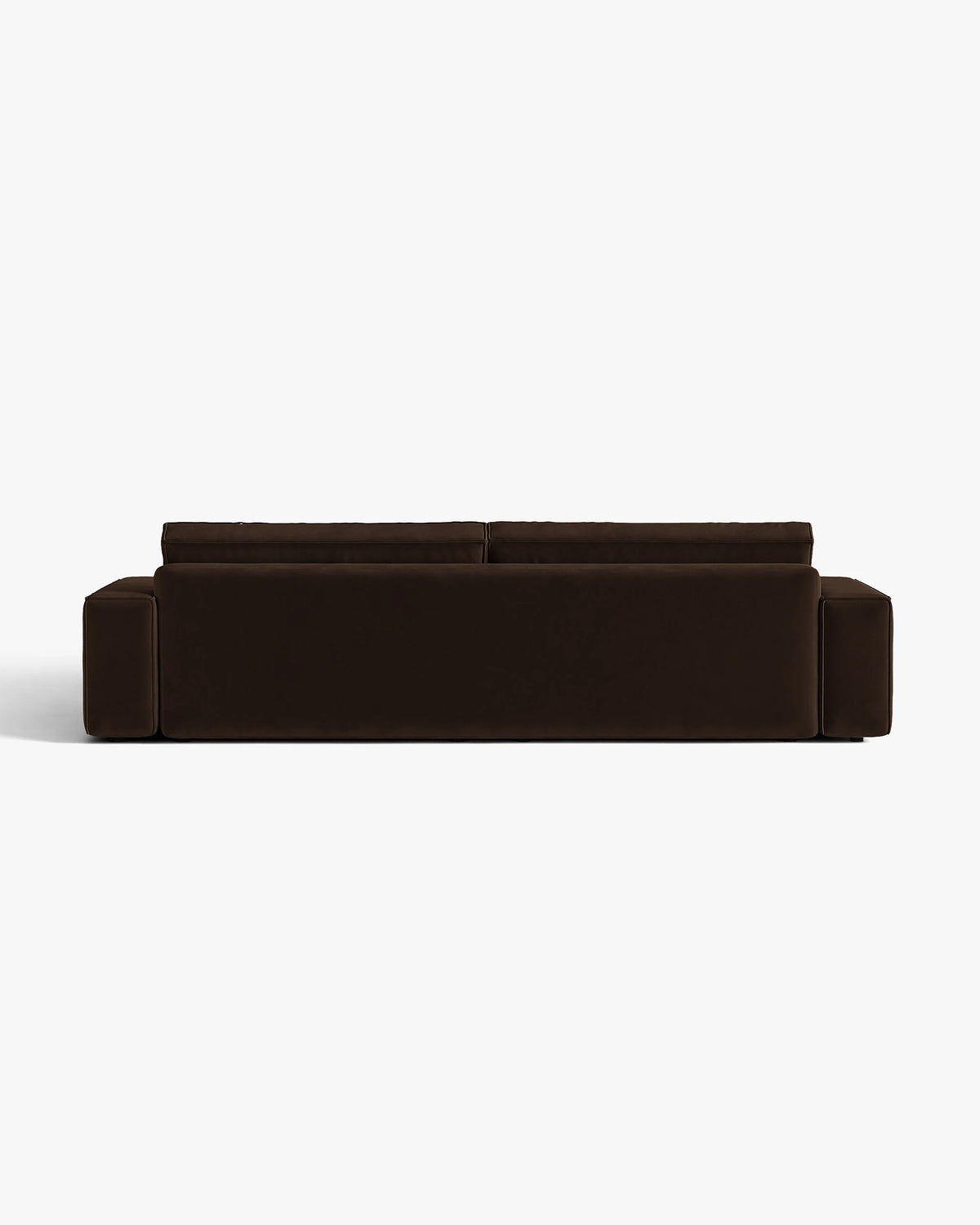 Sofa aksamitna 3-osobowa z funkcją spania JODIE czekoladowy
