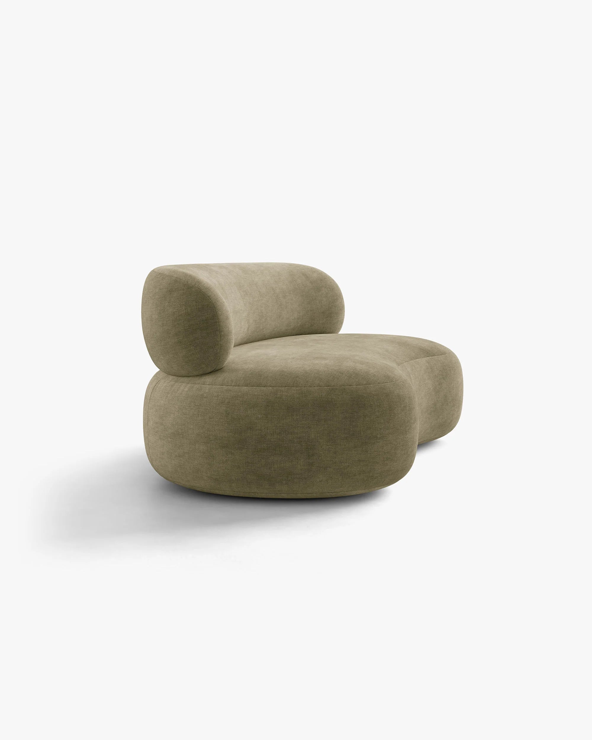 Sofa 3-osobowa AURA jasnooliwkowy szenil