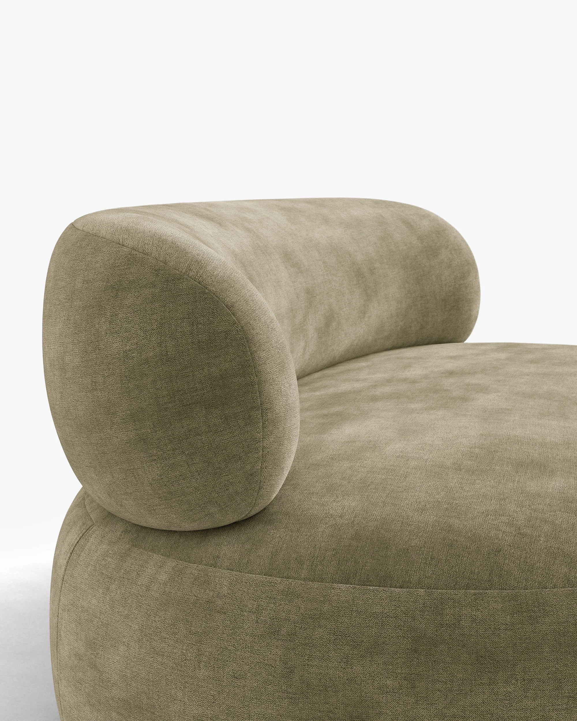 Sofa 3-osobowa AURA jasnooliwkowy szenil