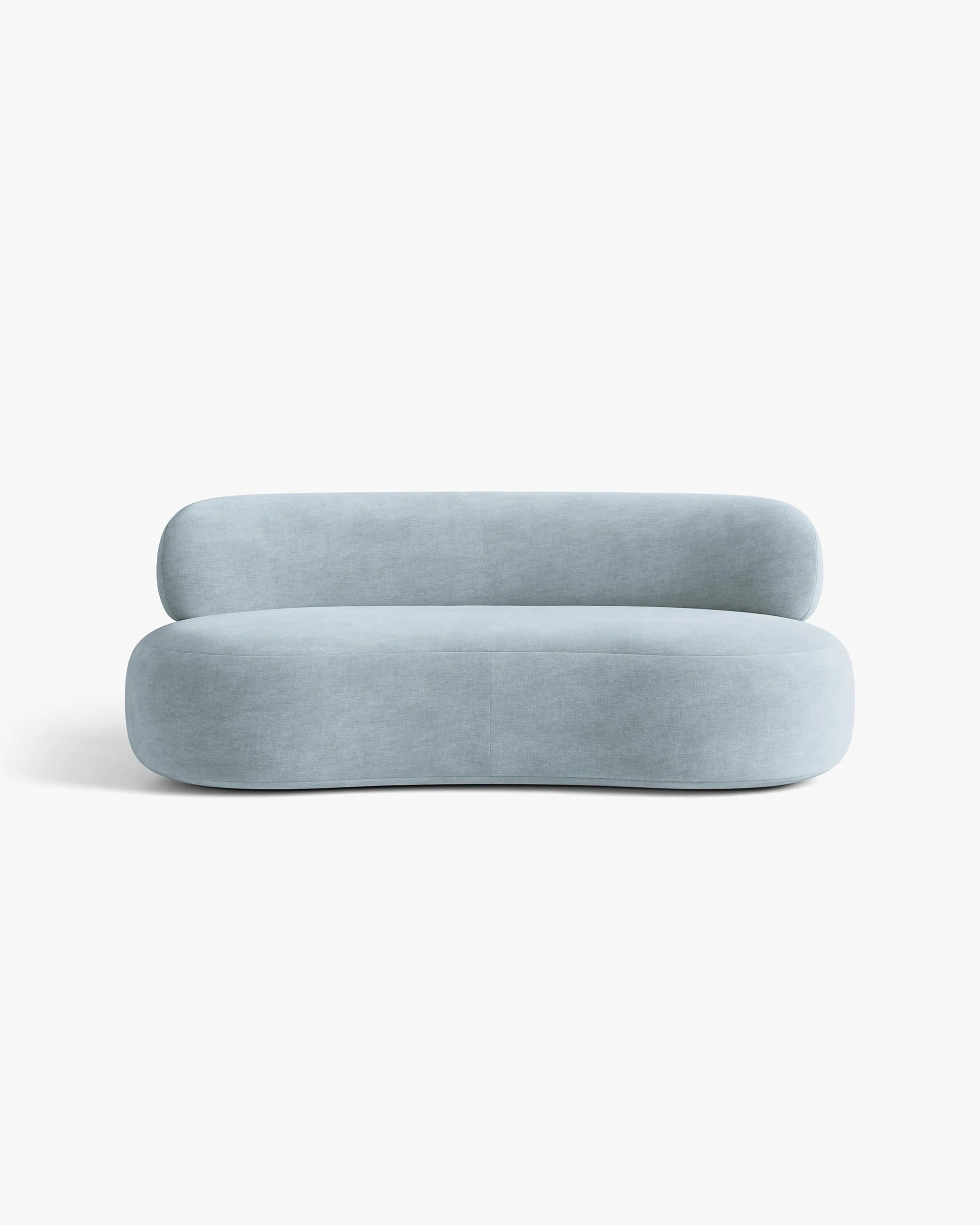 Sofa 3-osobowa AURA pastelowy niebieski szenil