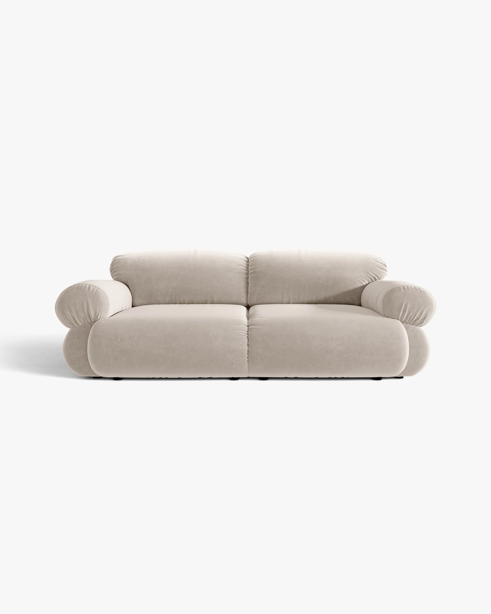 Sofa 3-osobowa aksamitna OPHELIA beżowy