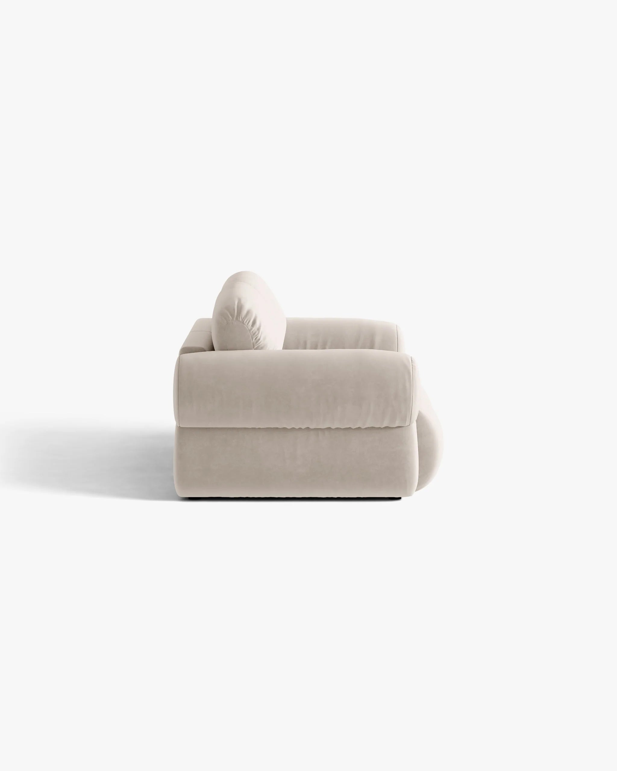 Sofa 3-osobowa aksamitna OPHELIA beżowy