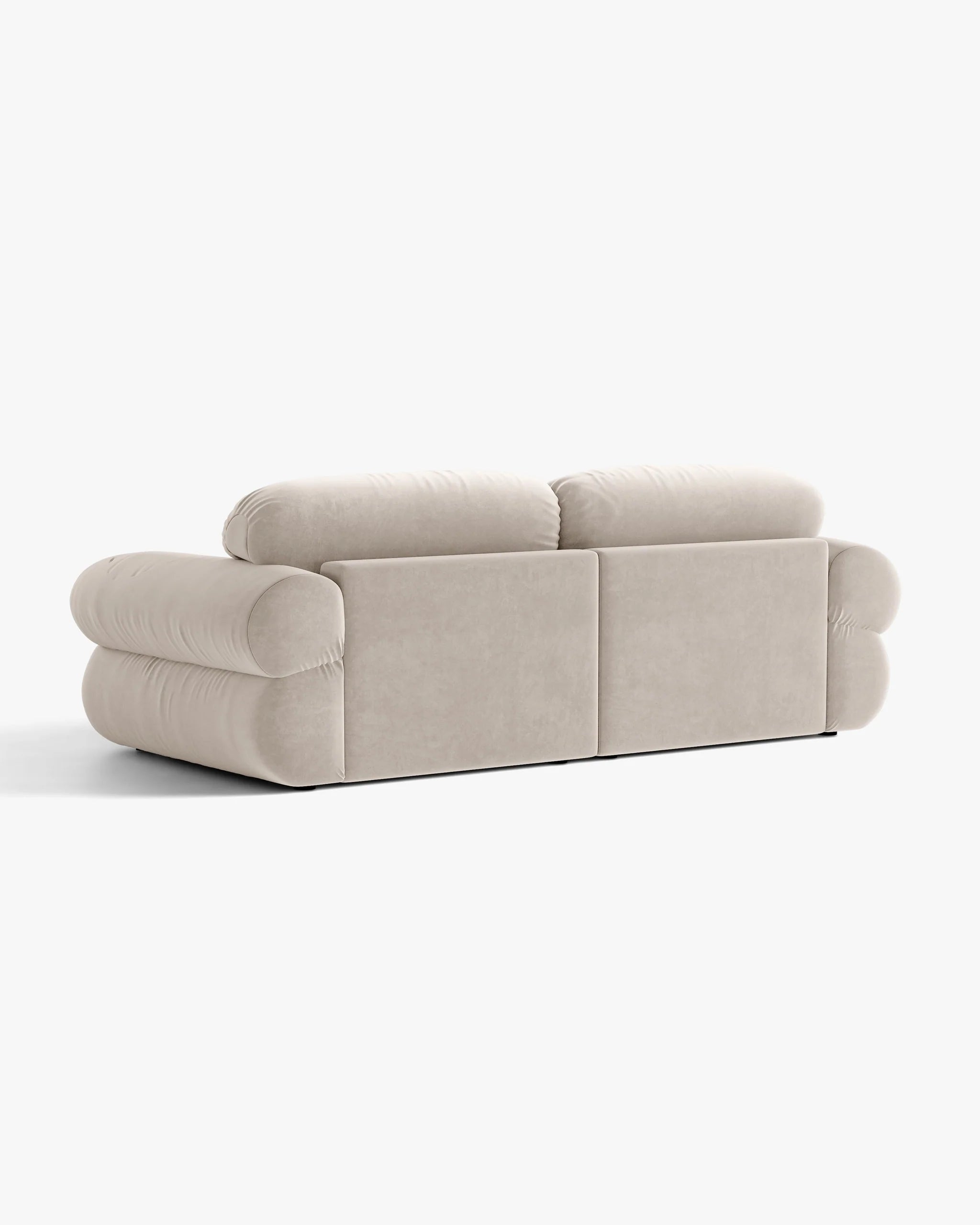 Sofa 3-osobowa aksamitna OPHELIA beżowy