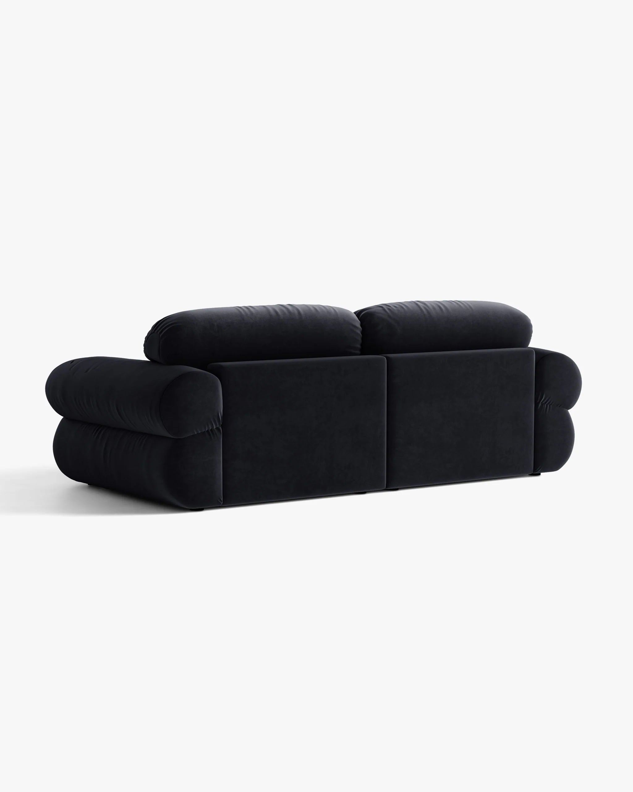 Sofa 3-osobowa aksamitna OPHELIA granat królewski