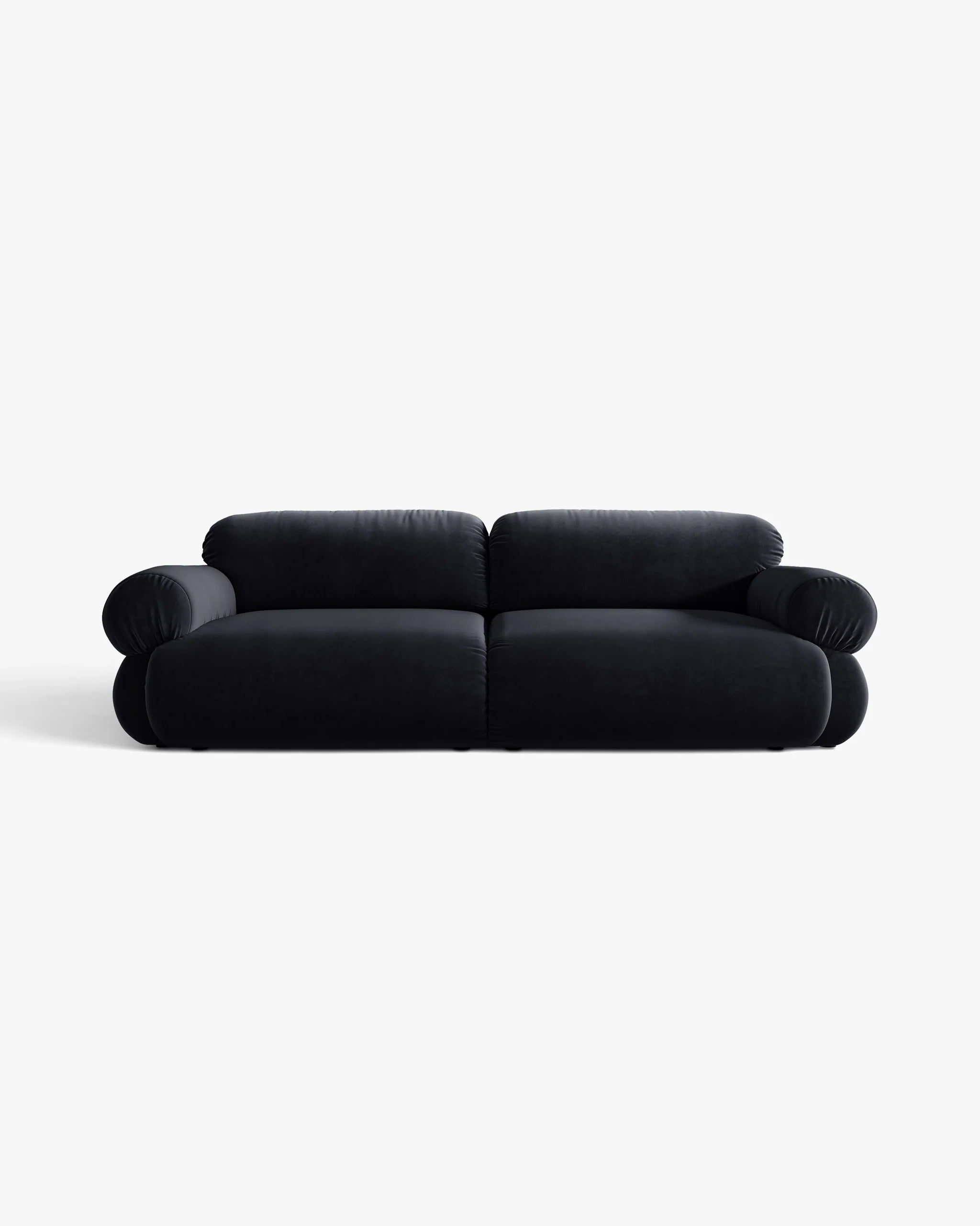 Sofa 4-osobowa aksamitna OPHELIA granat królewski
