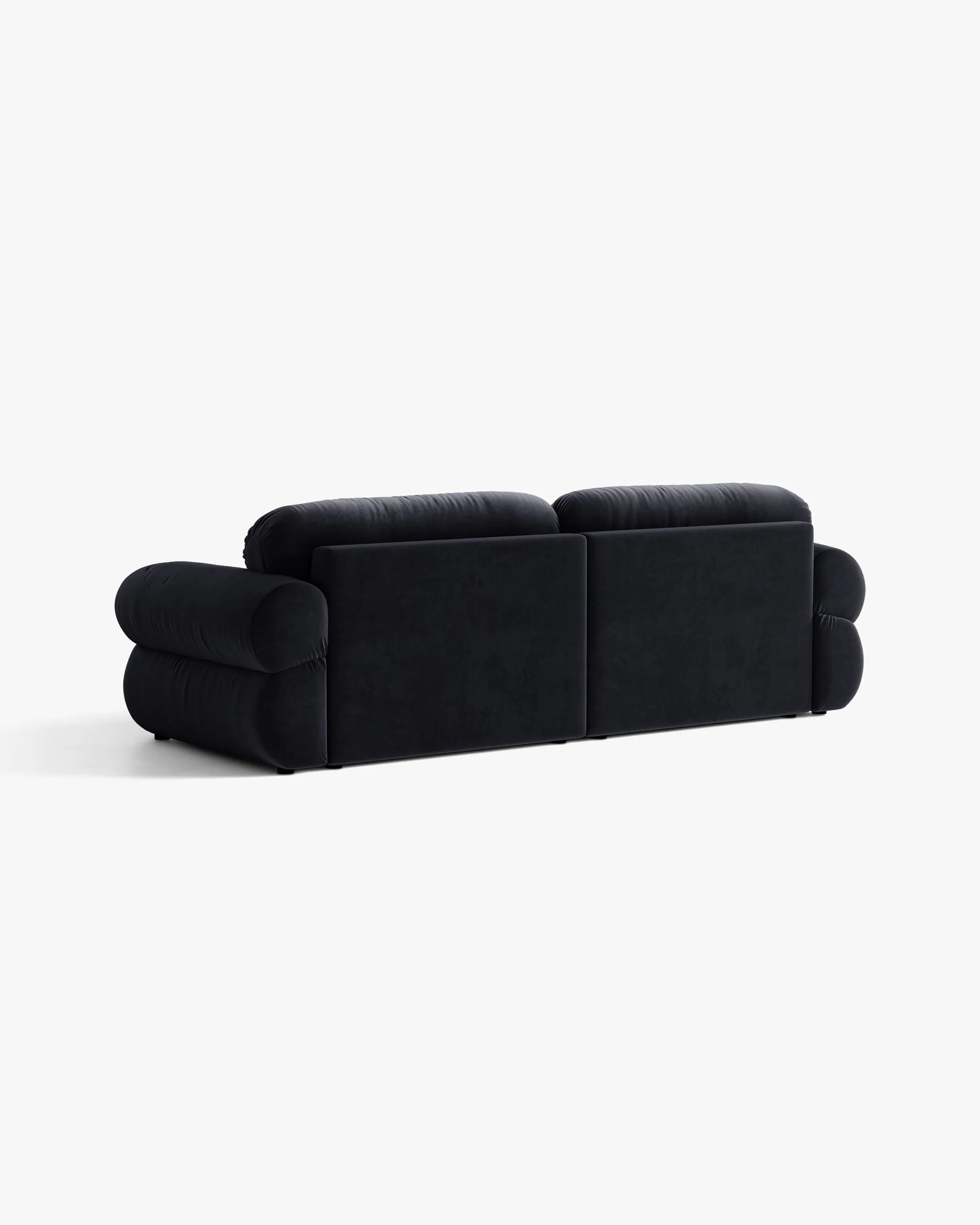 Sofa 4-osobowa aksamitna OPHELIA granat królewski
