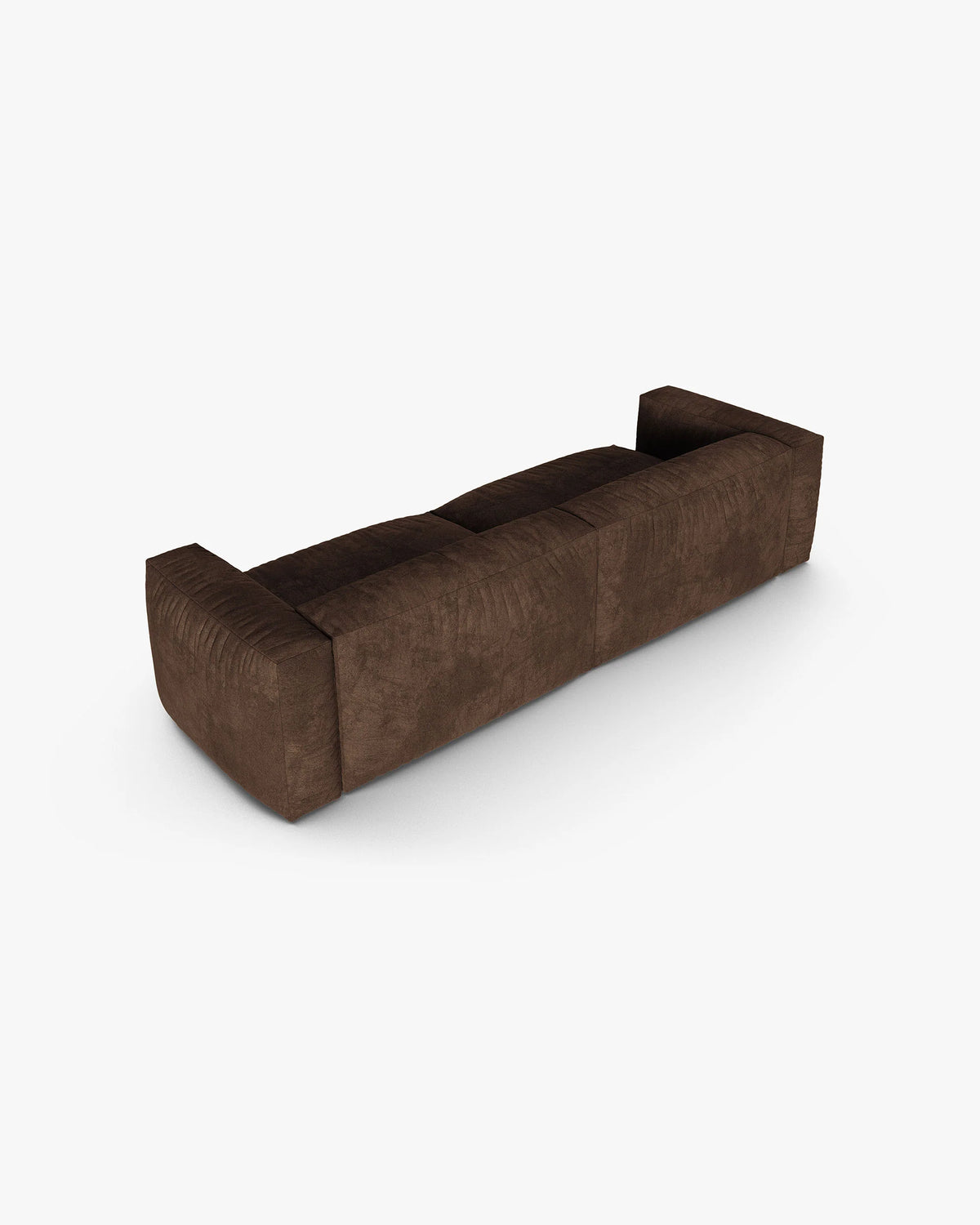 Sofa aksamitna 4-osobowa MARTINA XL czekoladowy