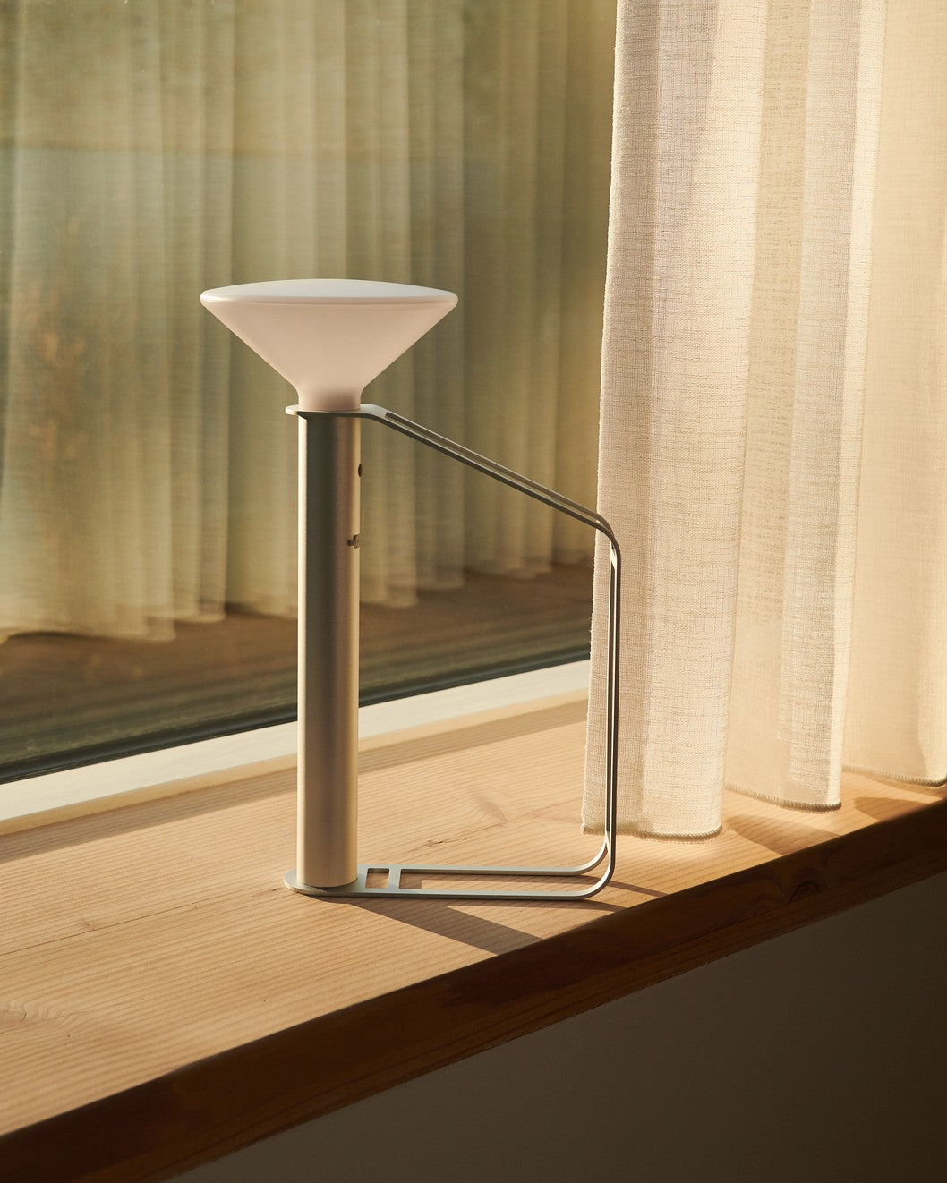 Tragbare Außenlampe PITON silber