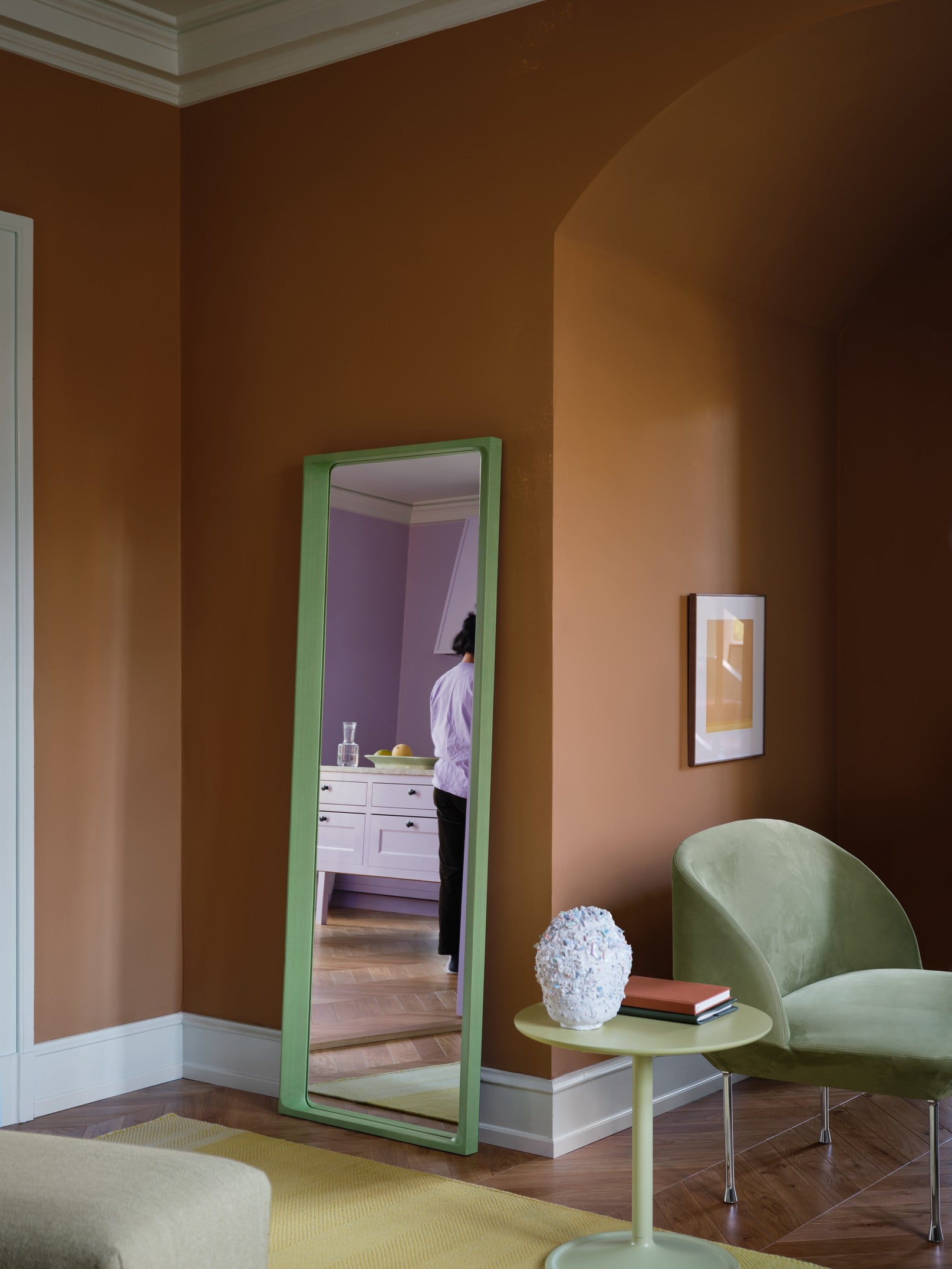 Beistelltisch SOFT beige-grün