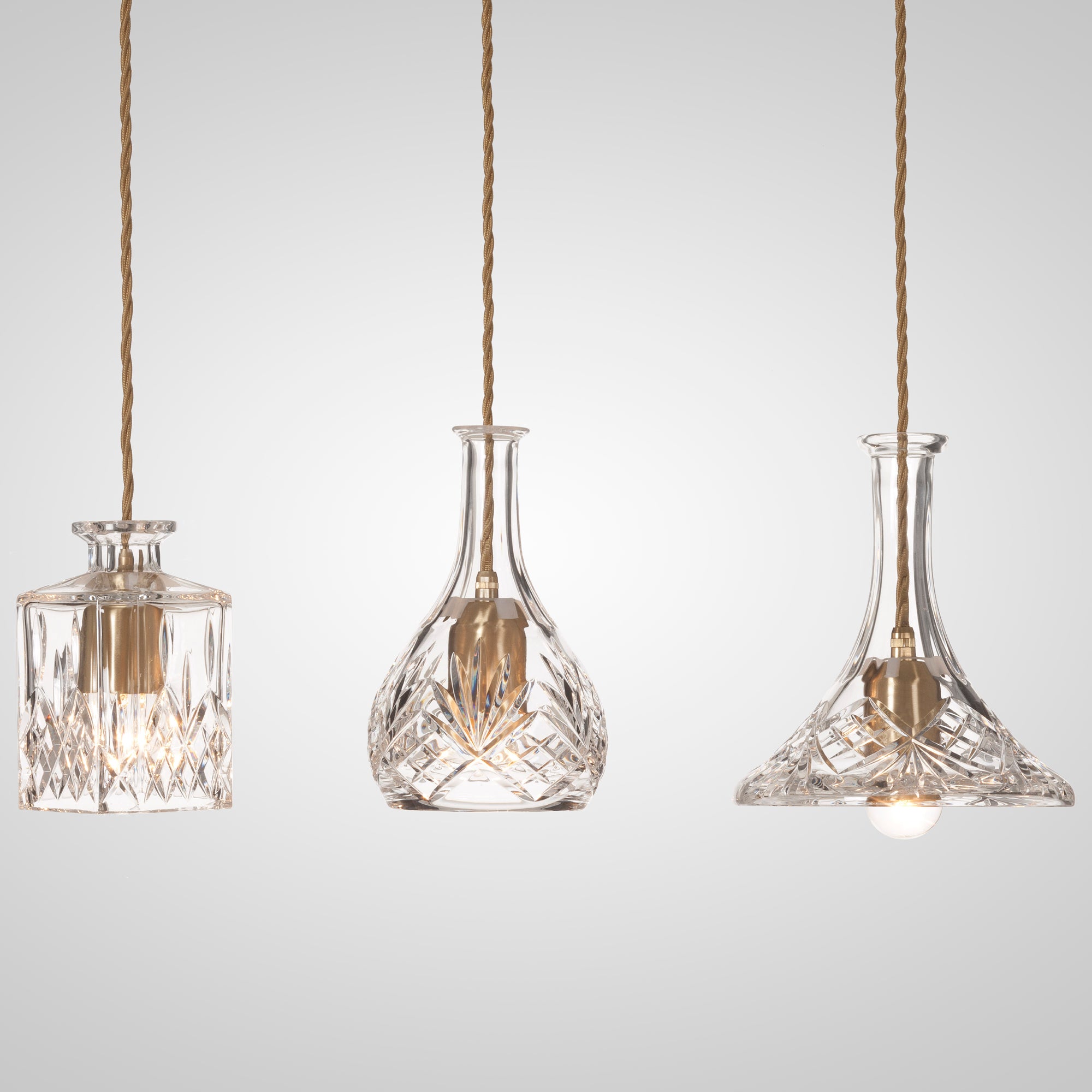 Lampa wisząca BELL DECANTERLIGHT szkło kryształowe