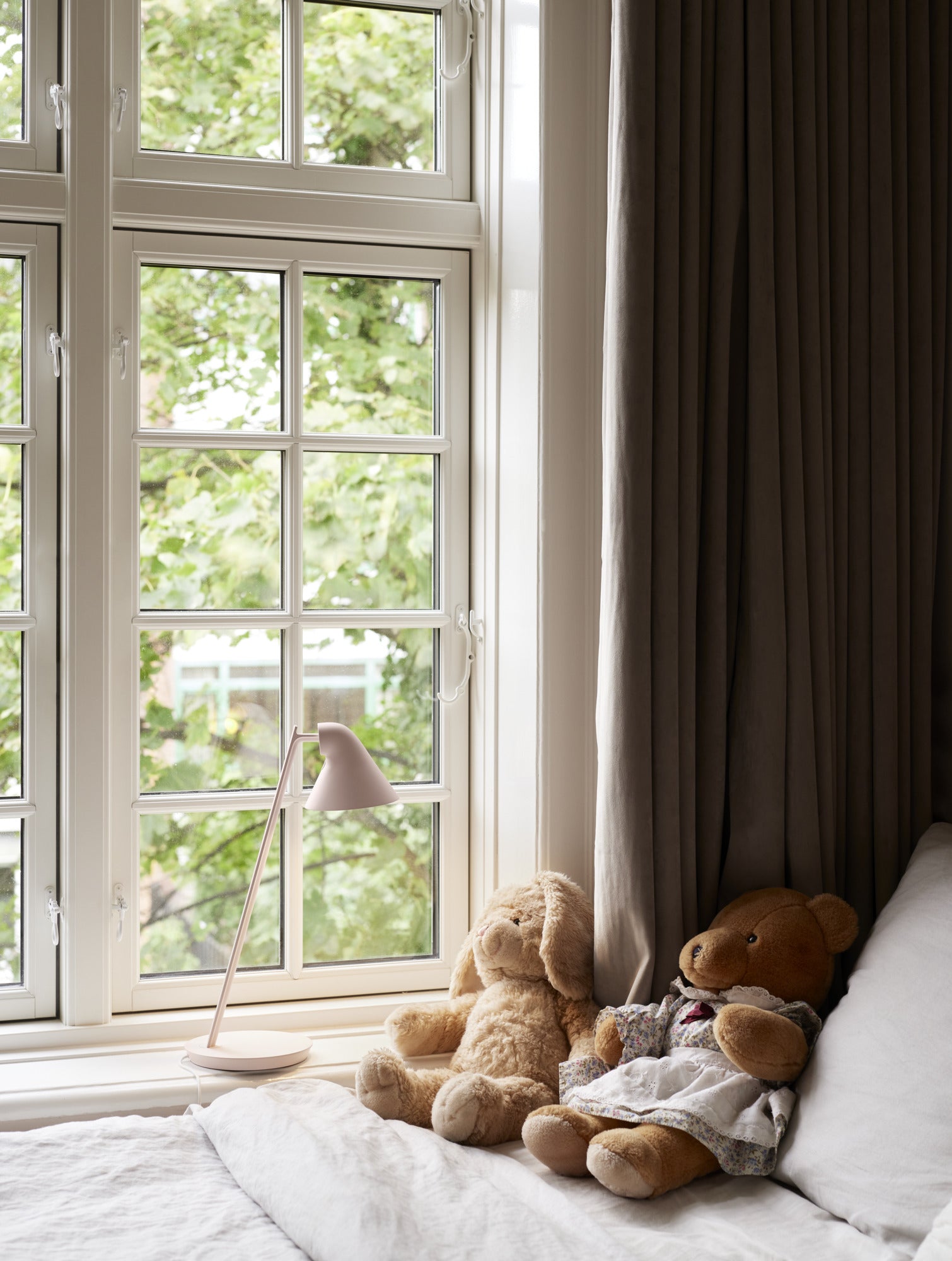 Lampa stołowa NJP MINI jasny szary