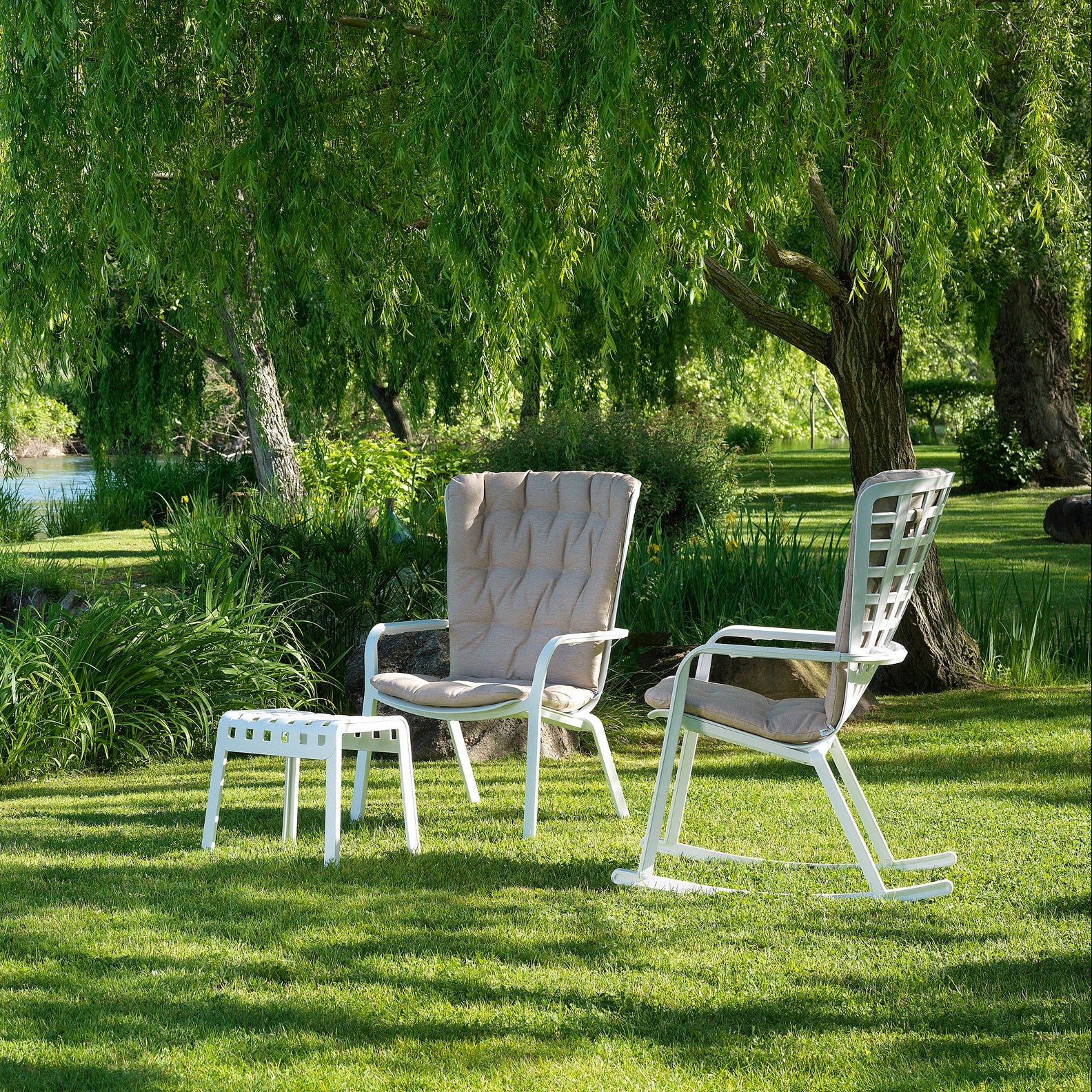 Podnóżek zewnętrzny POGGIO biały