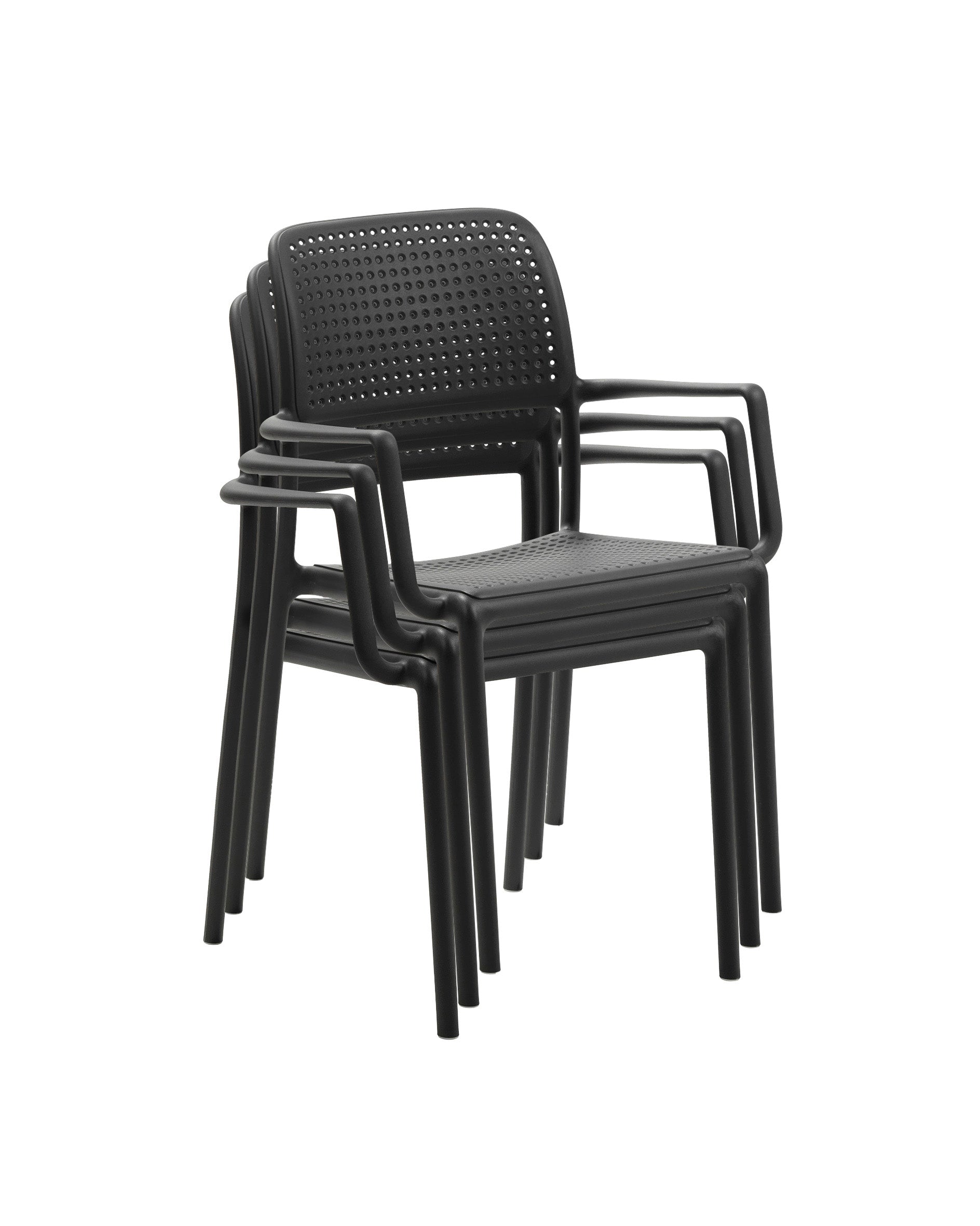 Outdoor chair with armrests BORA agave green