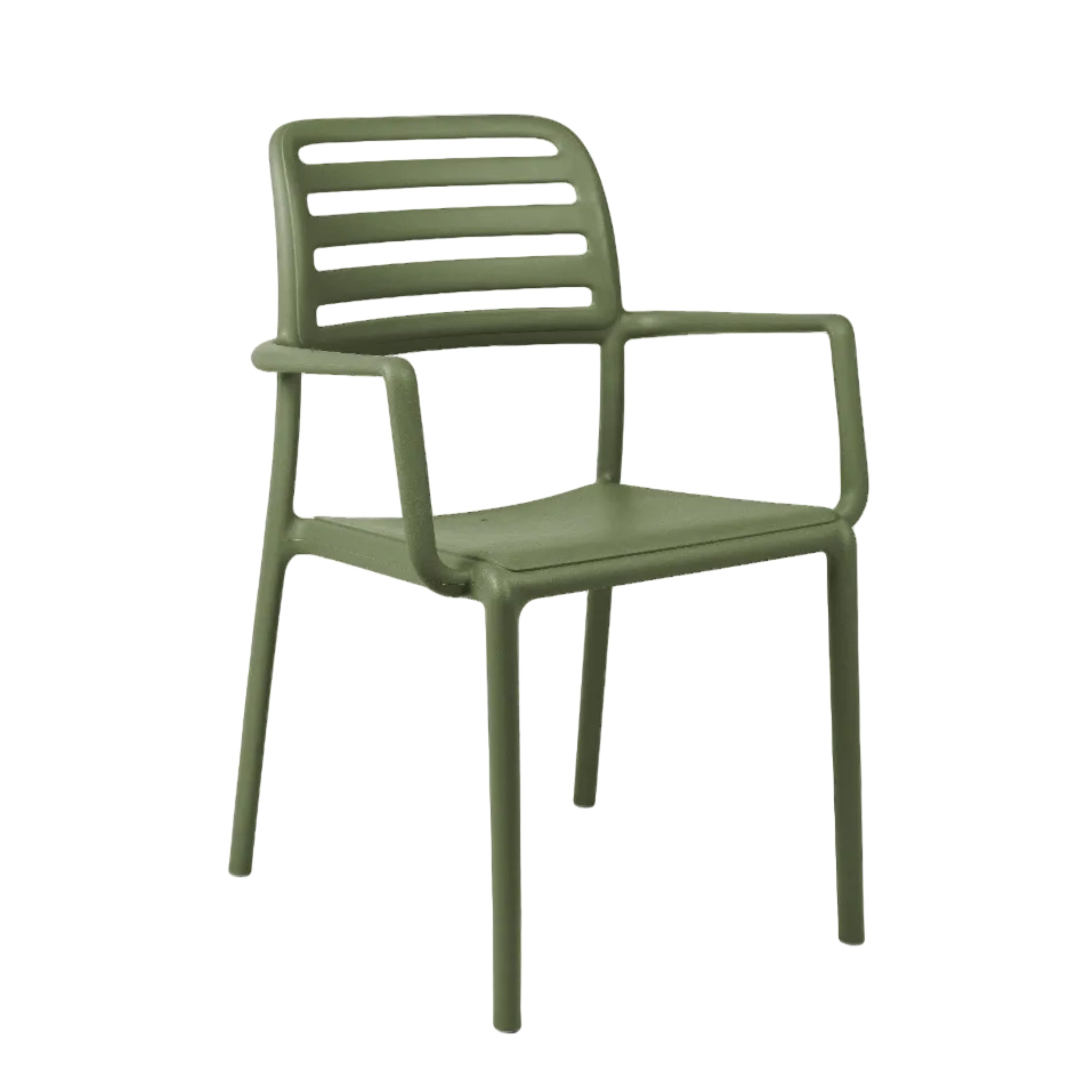COSTA Outdoor Chair with Armrests in Agave Green