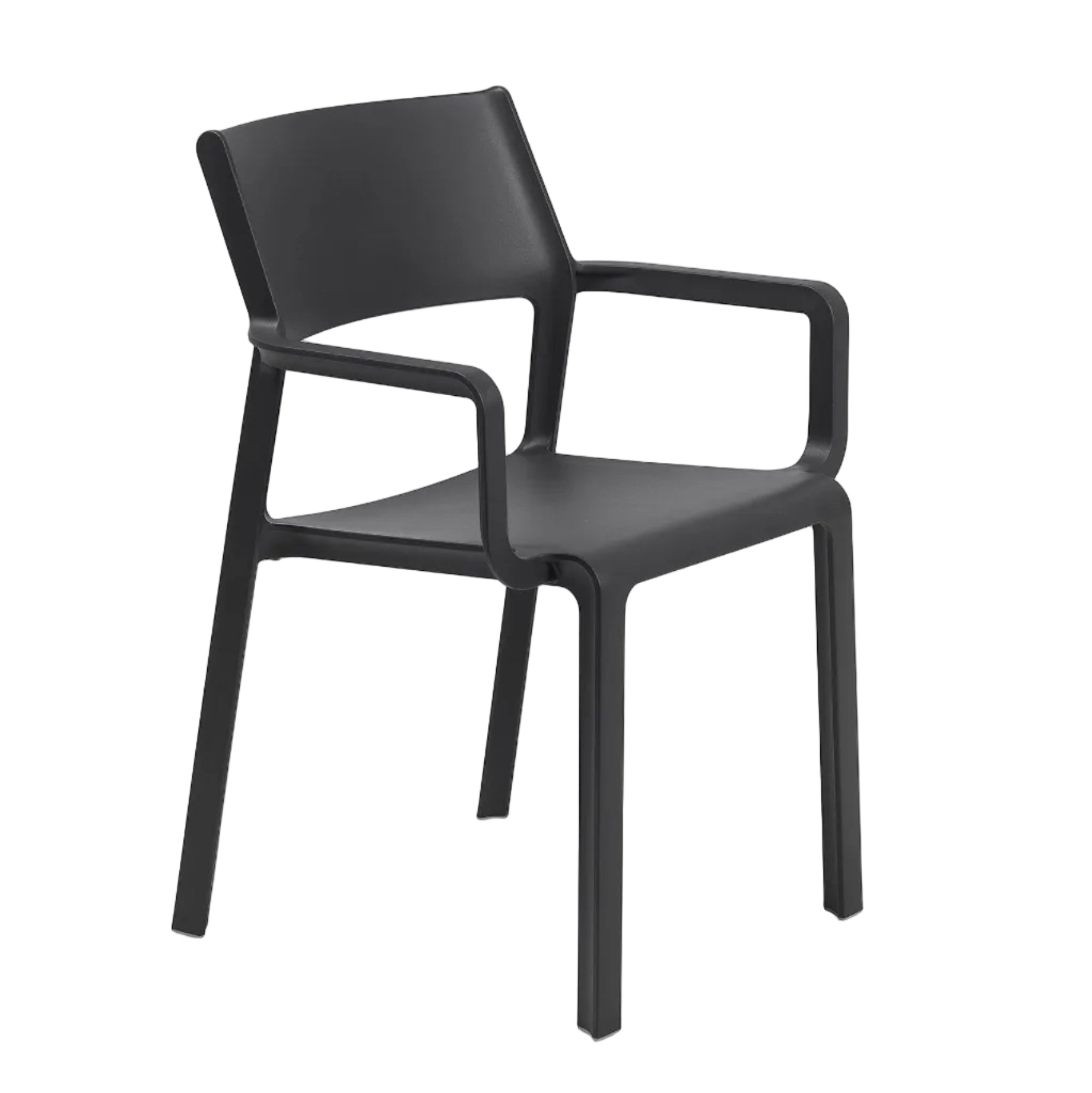 TRILL Anthracite Outdoor Chair with Armrests