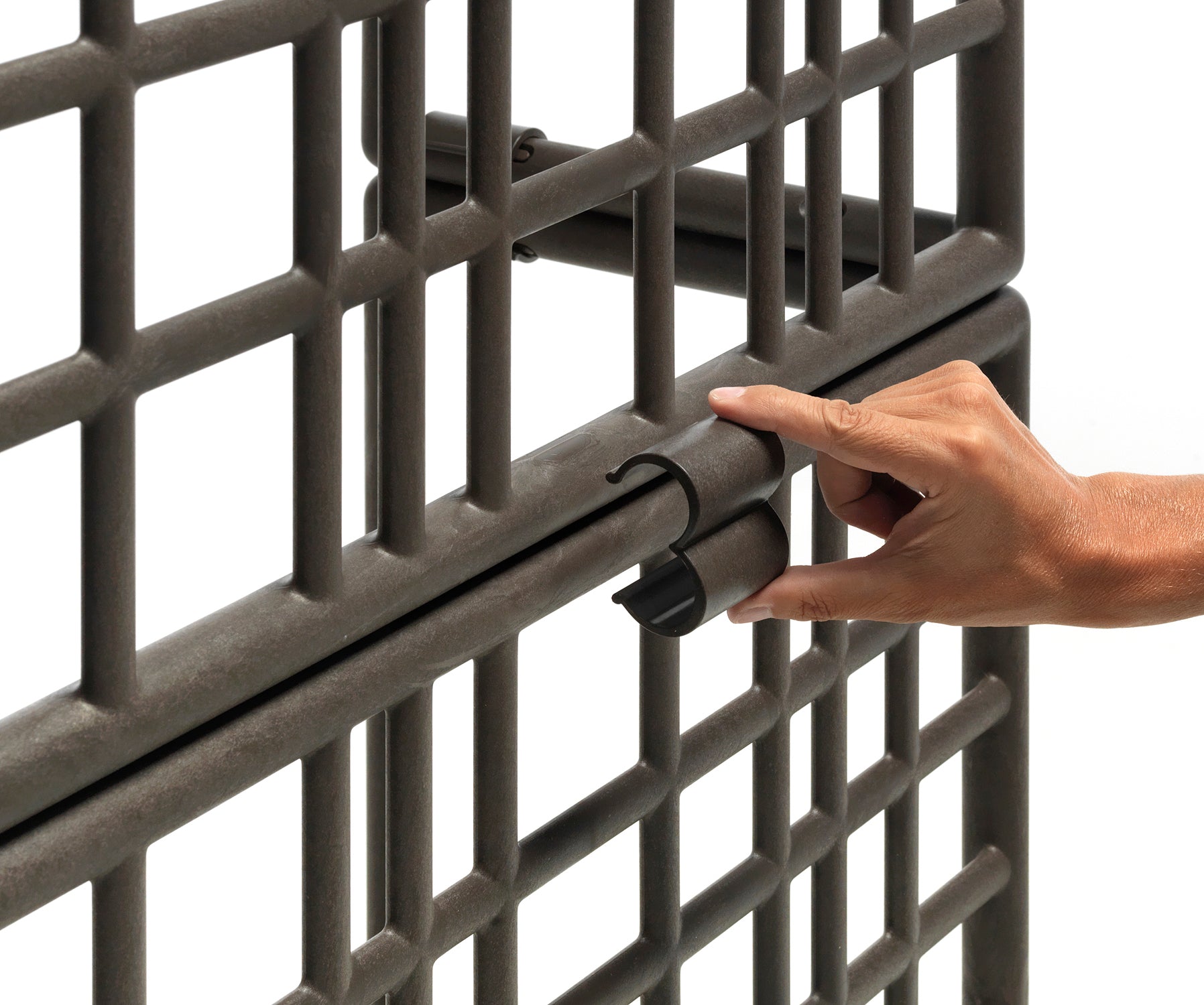 System modułowy zewnętrzny z donicą SIPARIO ziemisty brązowy