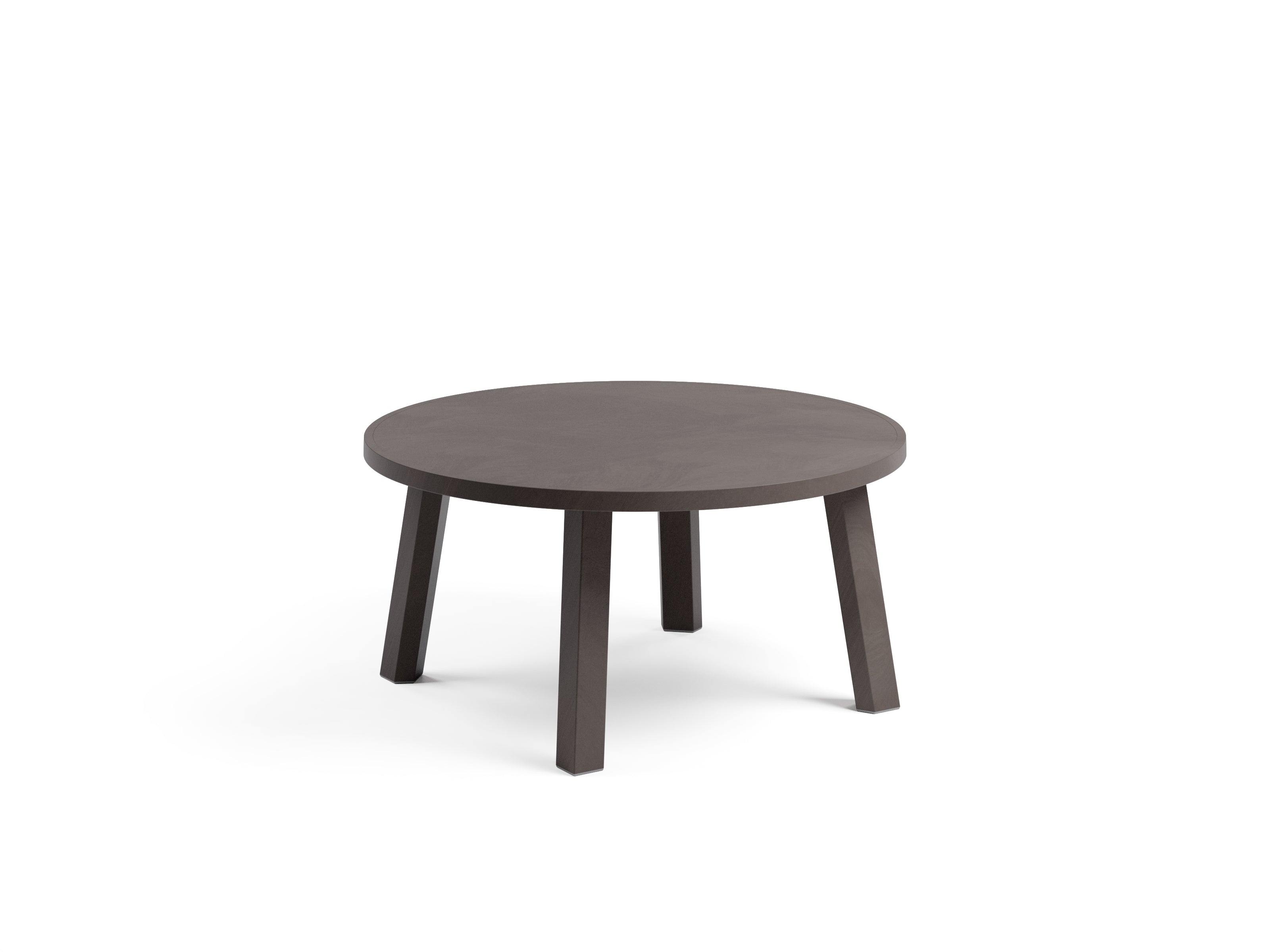 MAXIMO Round Outdoor Side Table in Earthy Brown