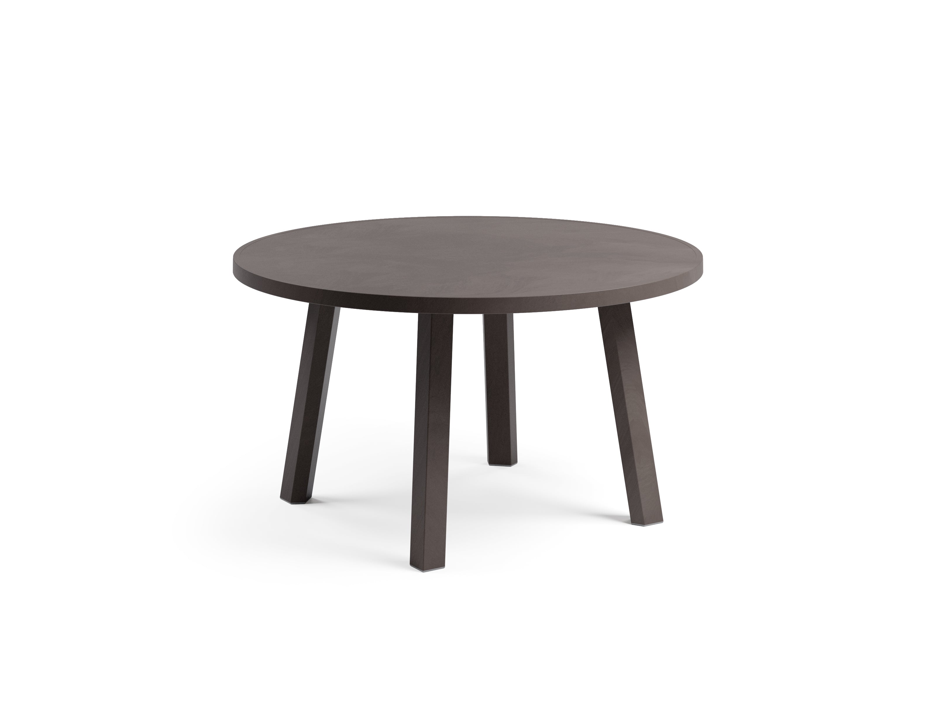 MAXIMO Round Outdoor Side Table in Earthy Brown