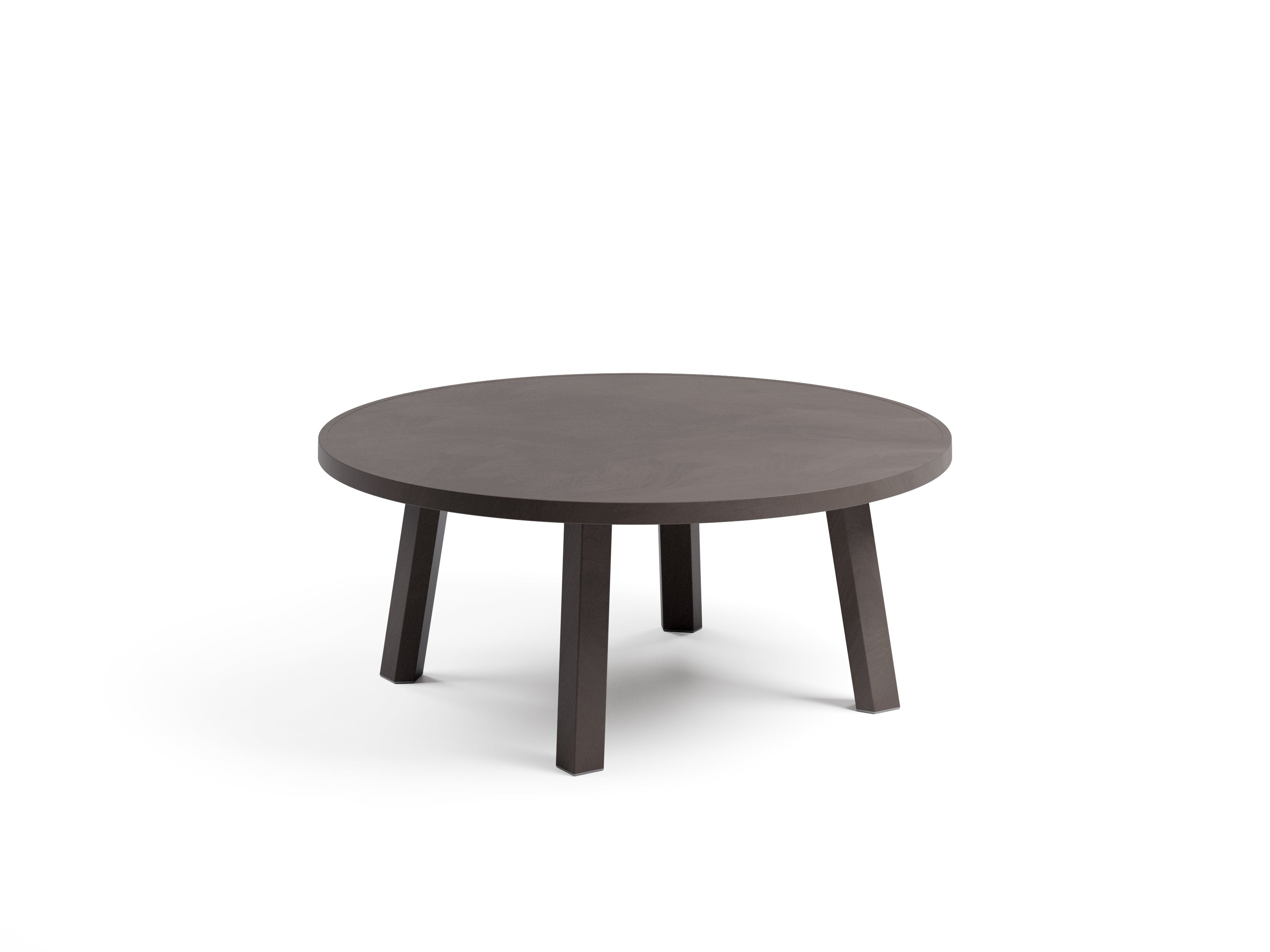 MAXIMO Round Outdoor Side Table in Earthy Brown