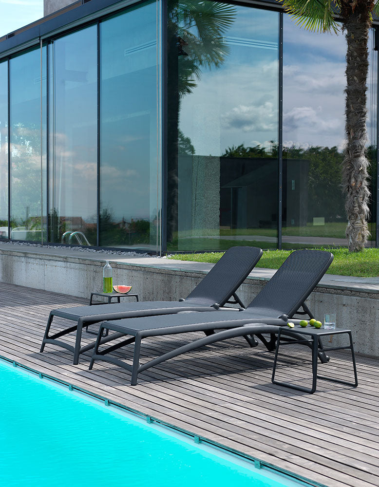 Outdoor Lounger ATLANTICO Anthracite