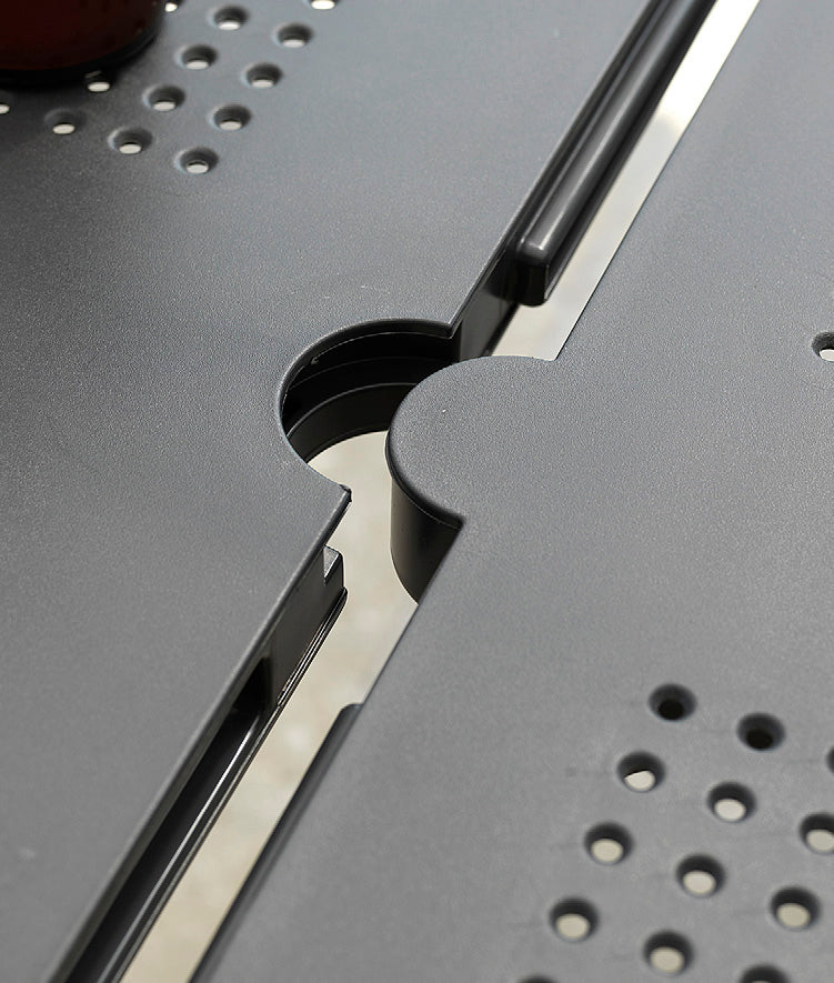 Ausziehbarer Gartentisch LIBECCIO in Anthrazit