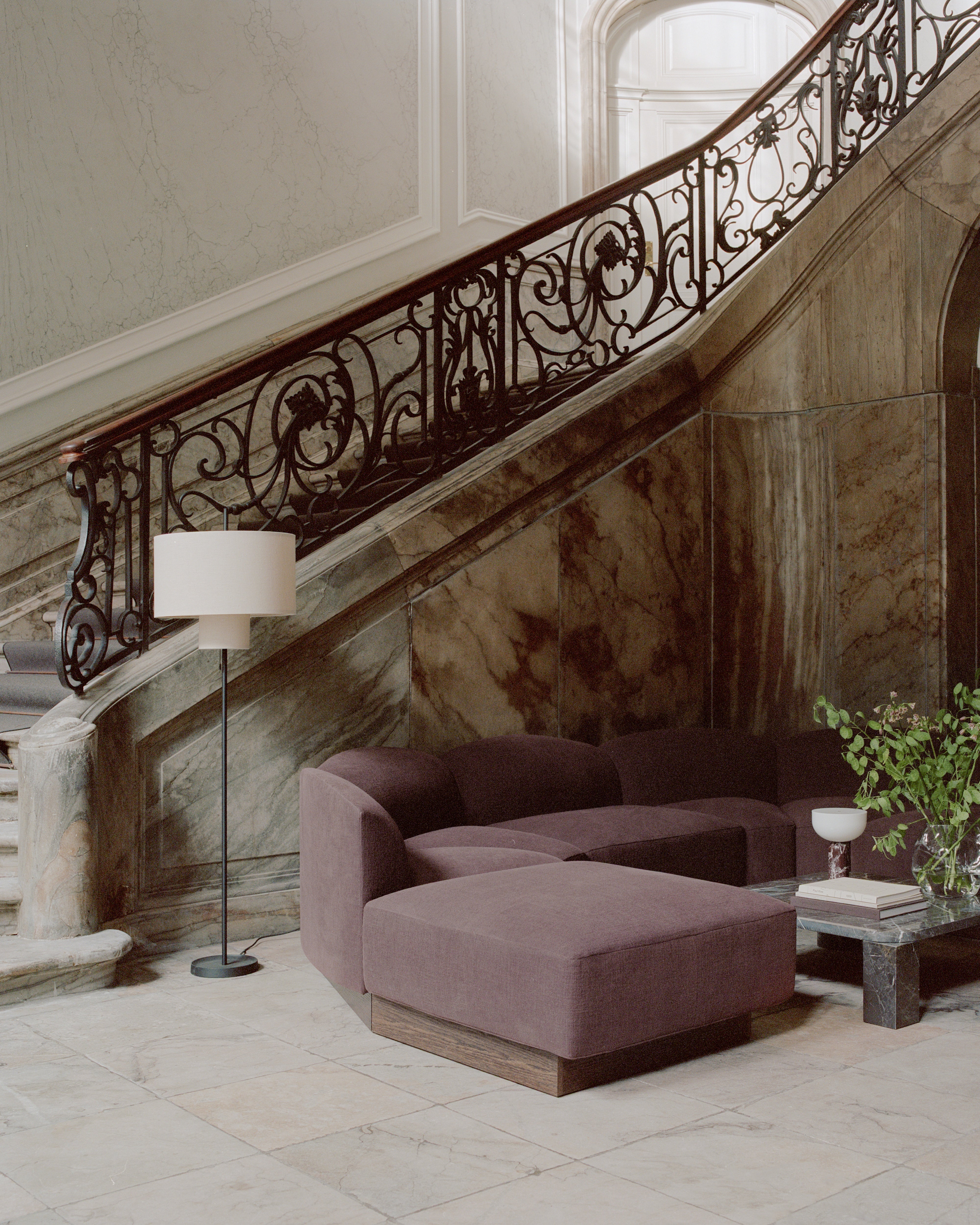 Modulares Sofa SHORE - personalisierbares, abgerundetes Eckelement