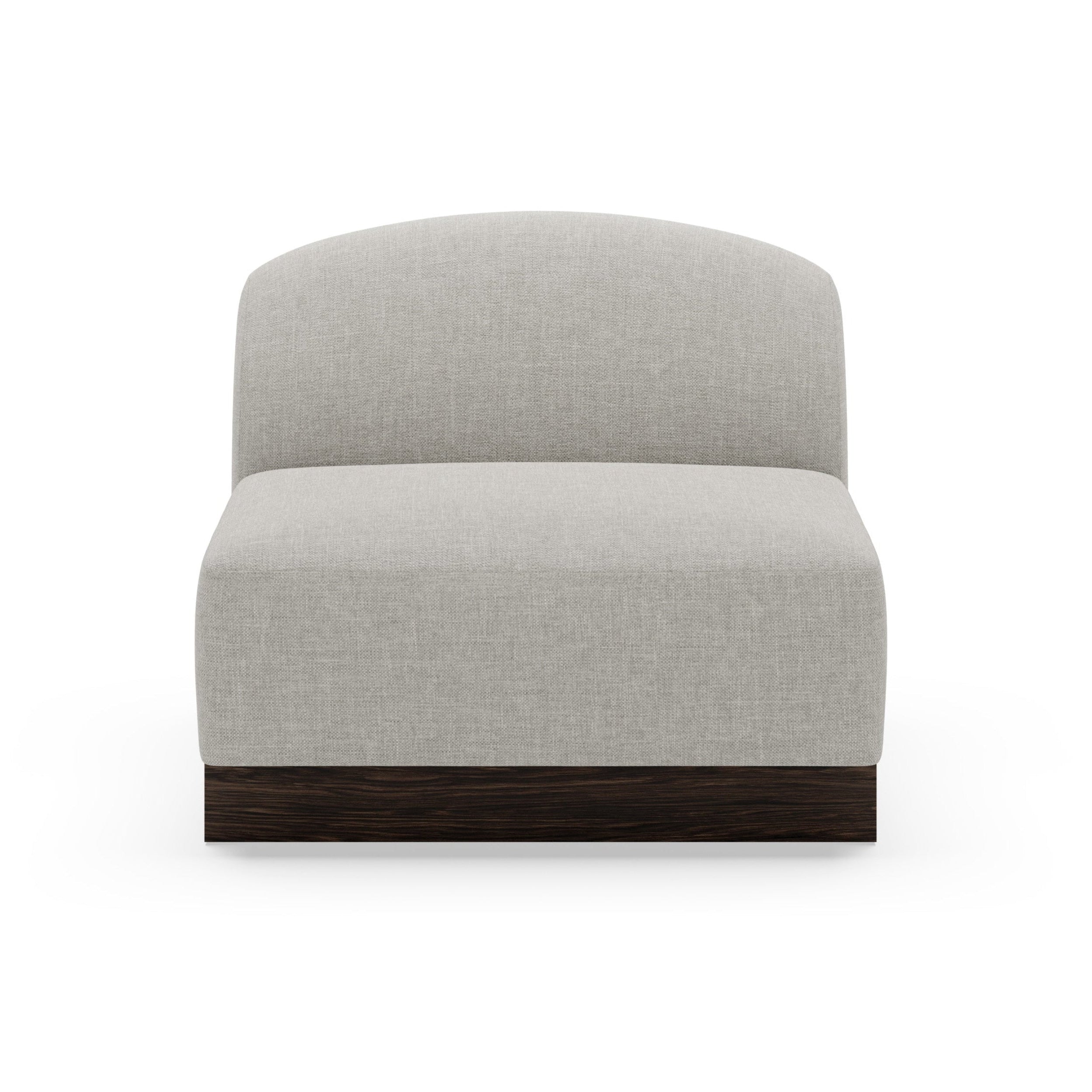 SHORE modular sofa - right-side end element without armrest, customizable