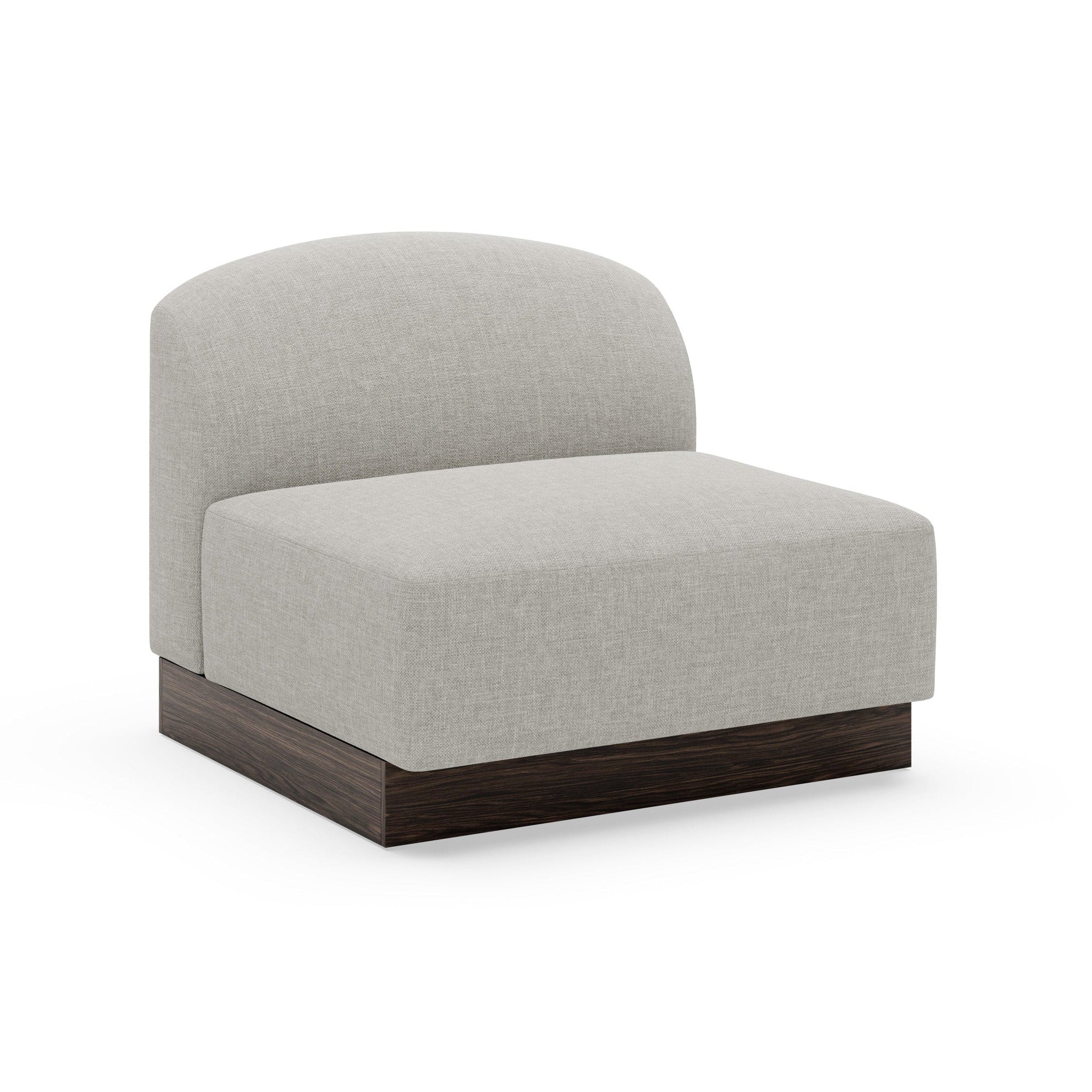 SHORE modular sofa - right-side end element without armrest, customizable