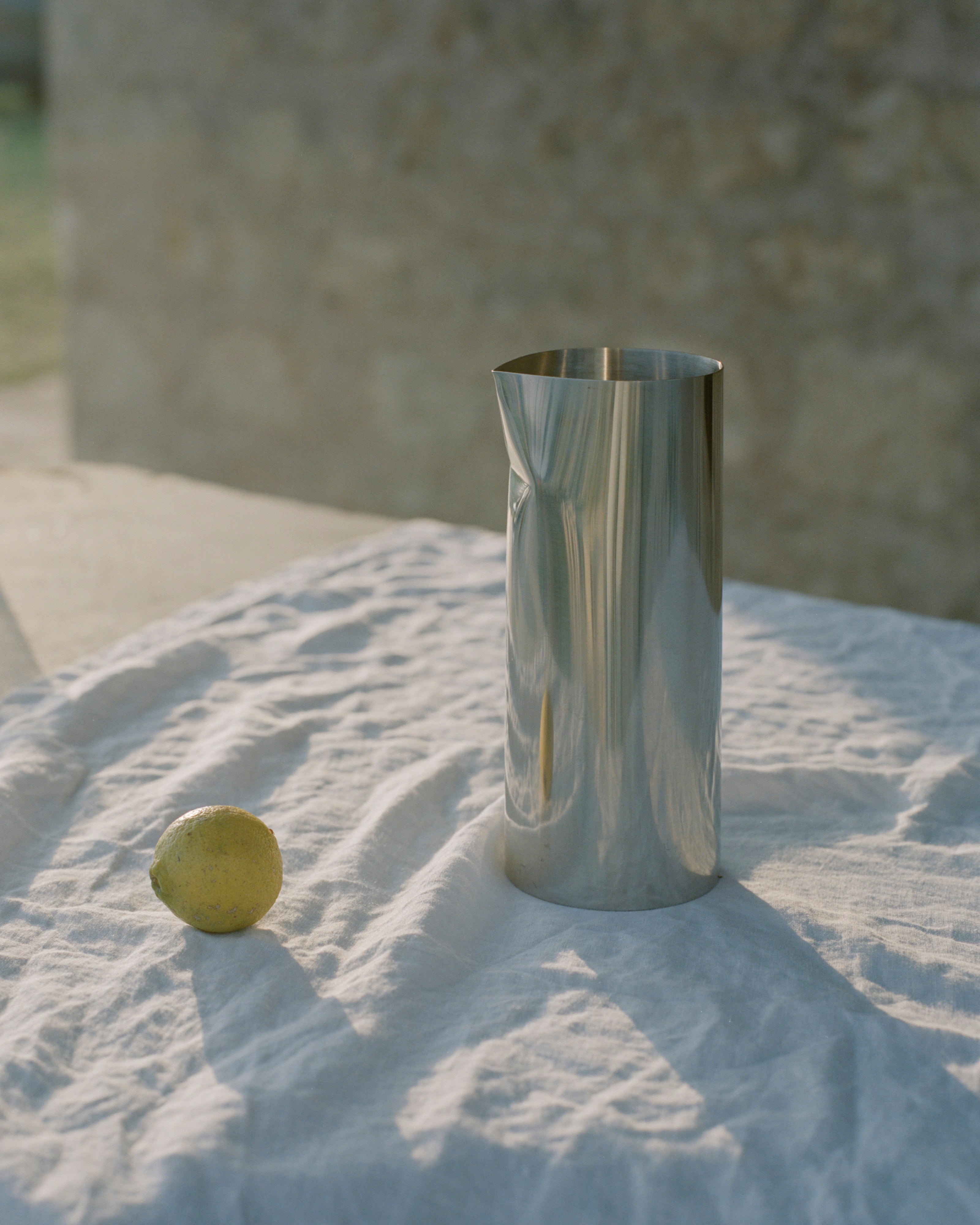 Vase PLEAT silber